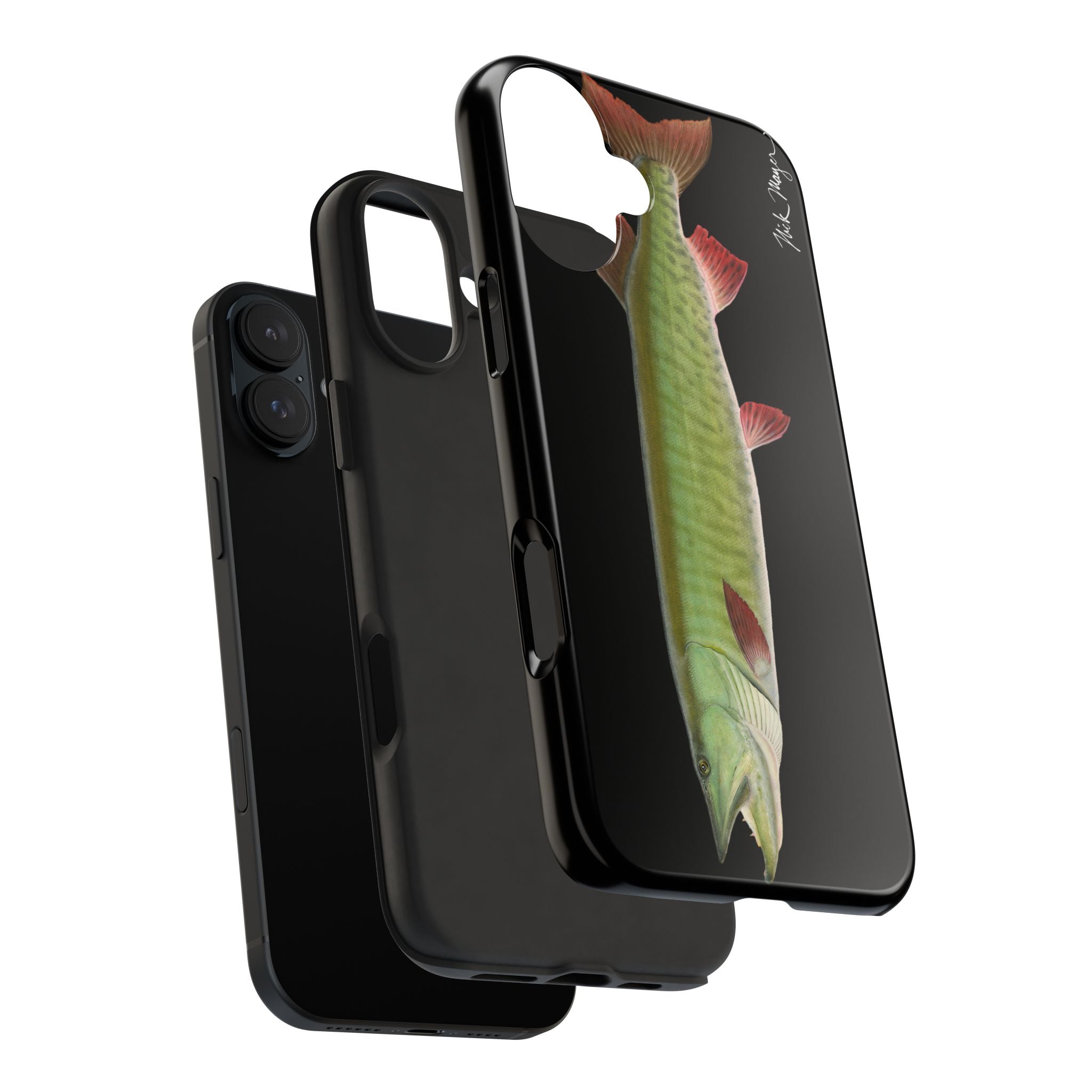 Trophy Muskie Black Phone Case (iPhone)