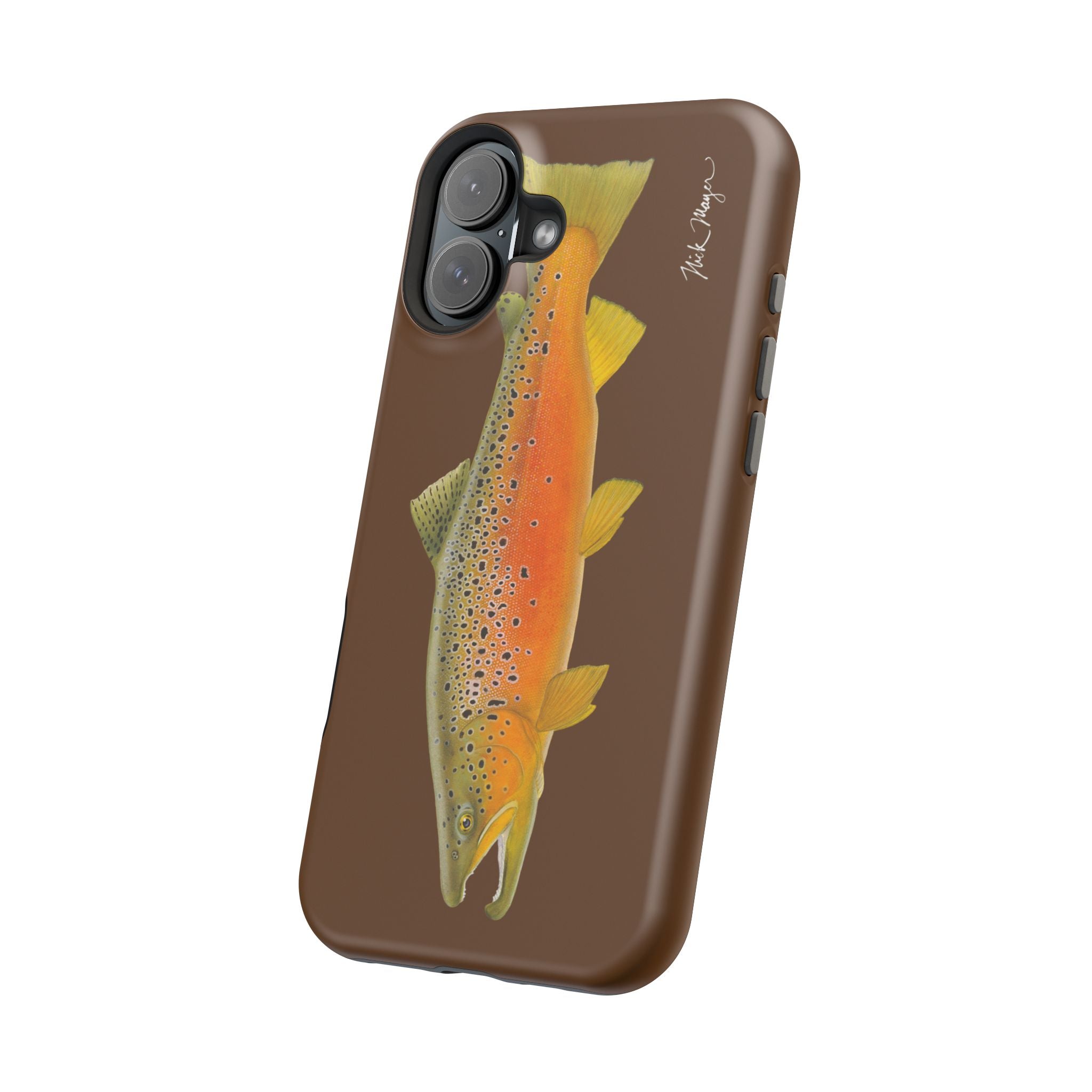 Brown Trout 2 Brown MagSafe iPhone Case, Limited Run