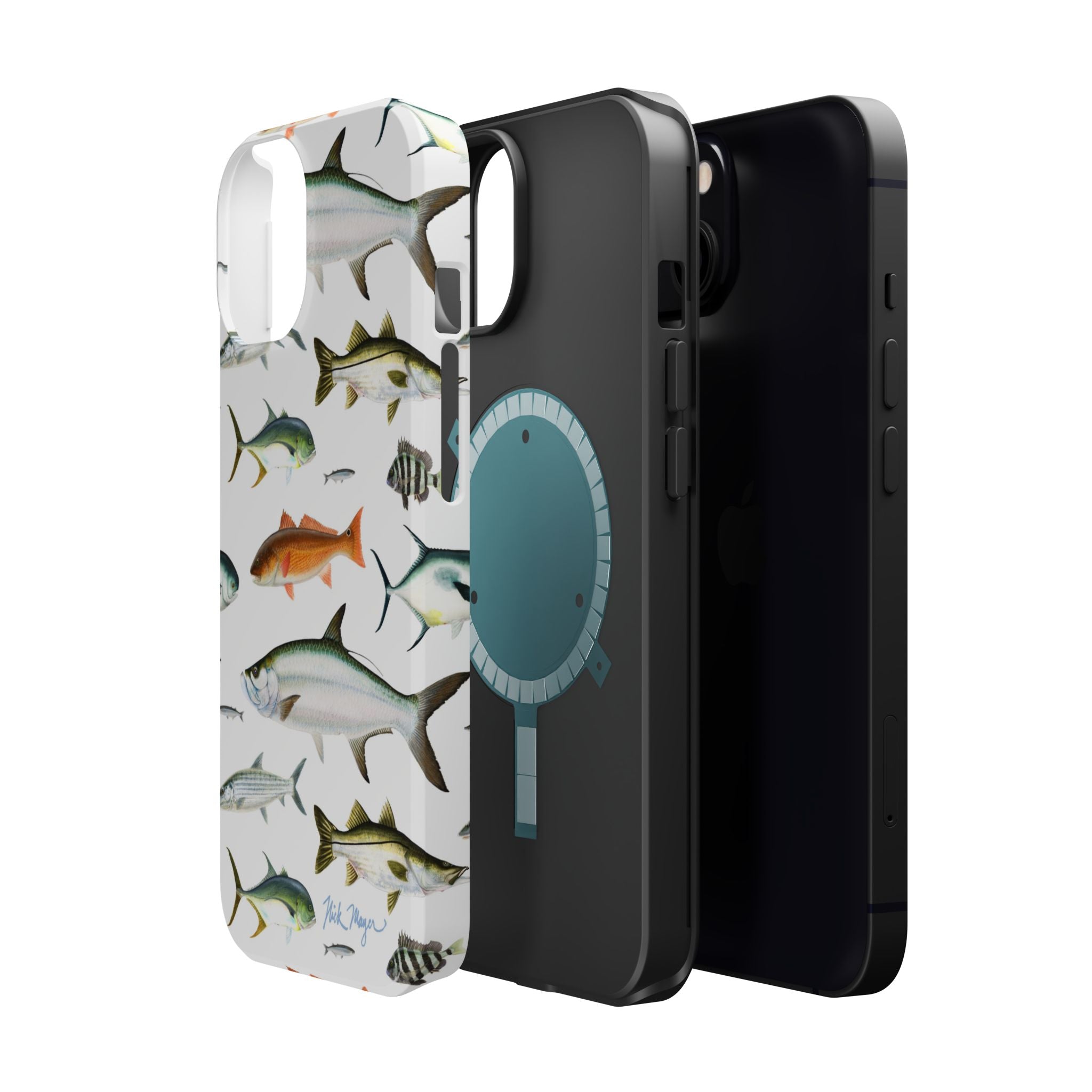 Southern Fish White MagSafe iPhone Case