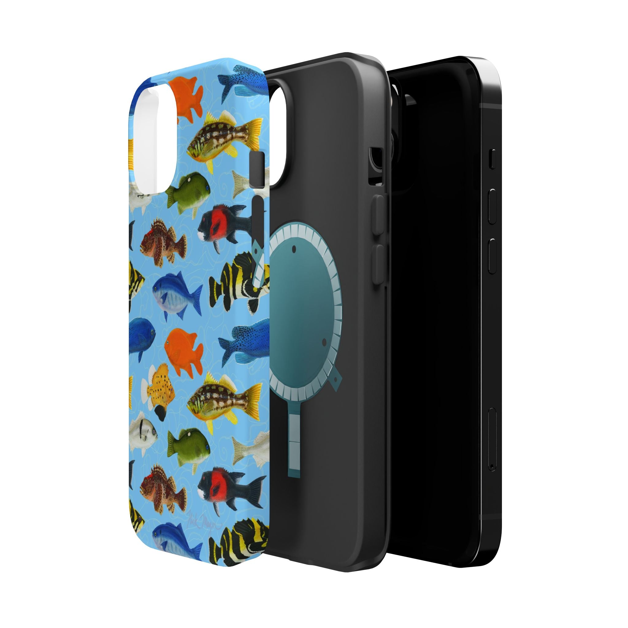 NEW California Fish Blue MagSafe iPhone Case