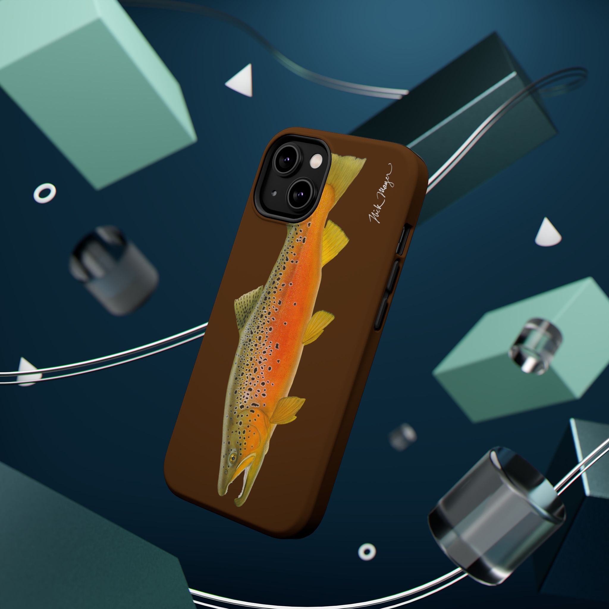 Brown Trout 2 Brown MagSafe iPhone Case, Limited Run