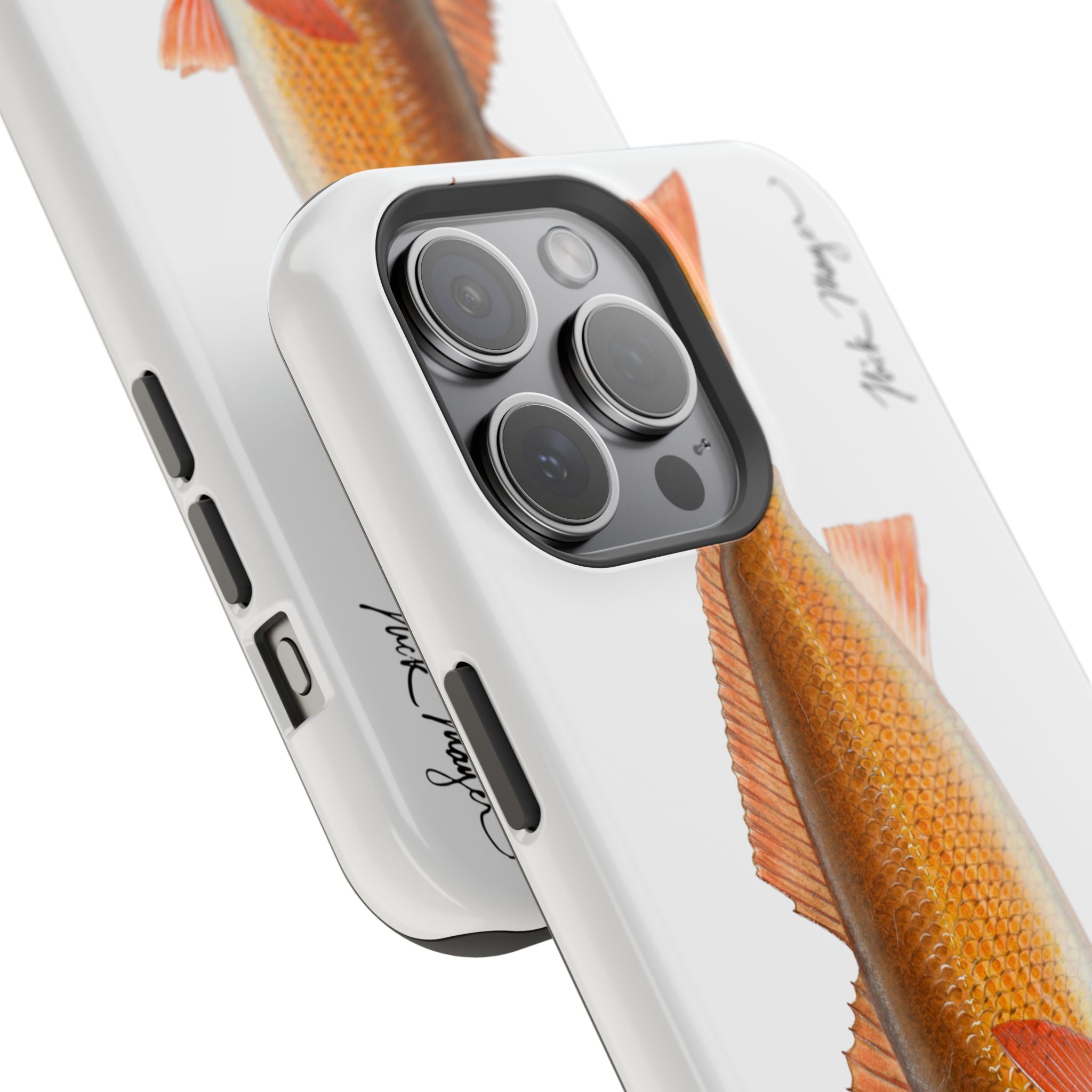 Redfish MagSafe White iPhone Case