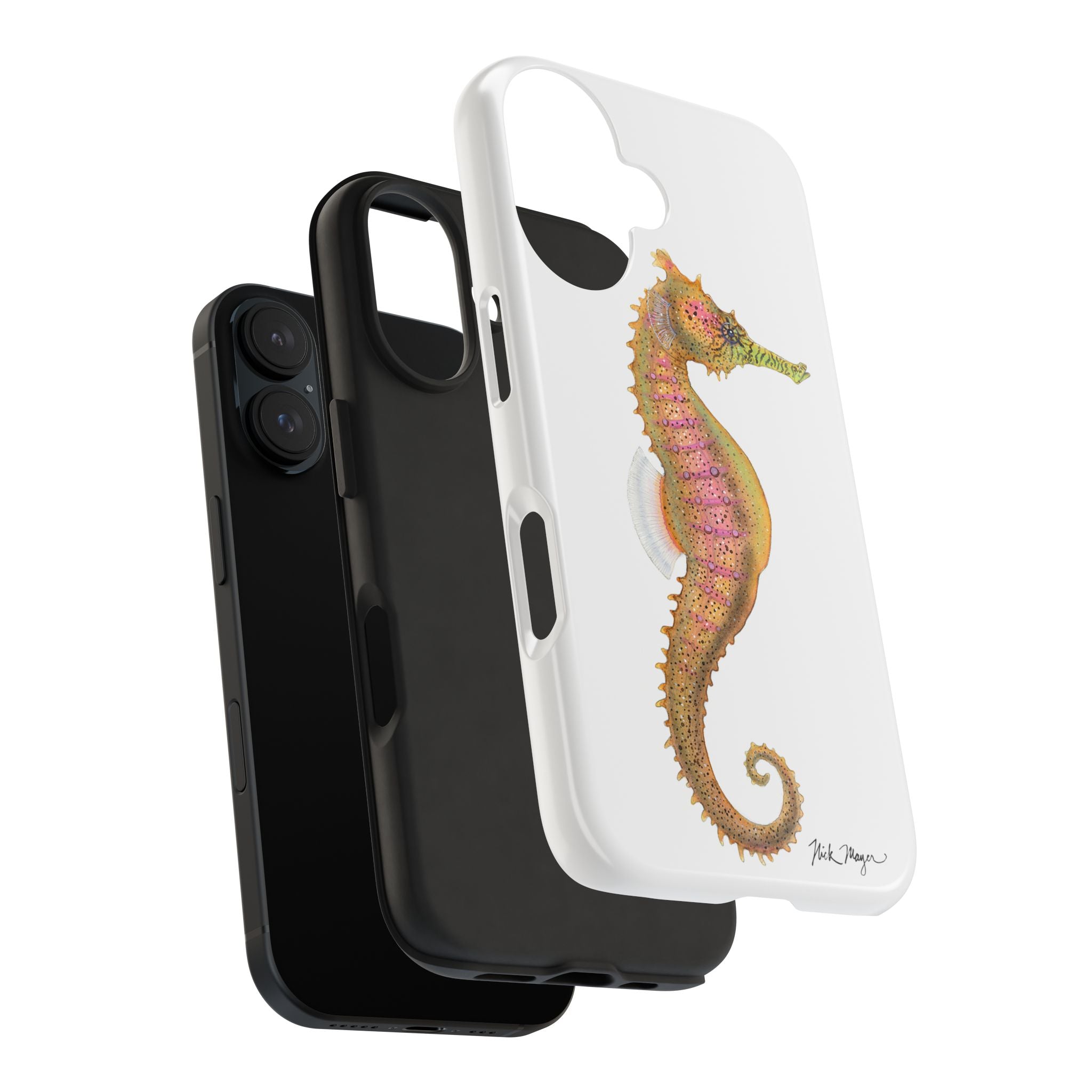 Pink Seahorse Phone Case (iPhone)