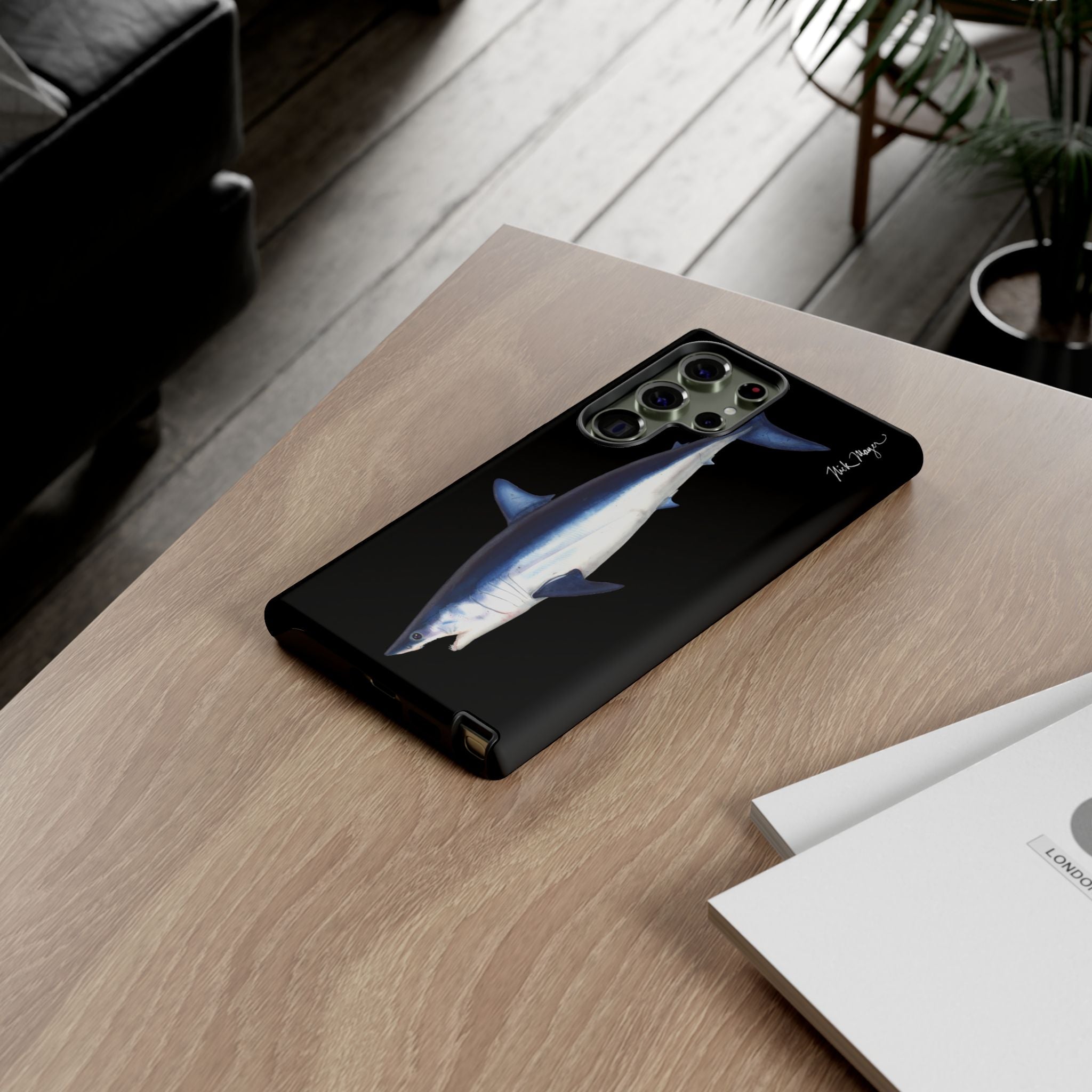 Mako Shark Black Phone Case (Samsung)