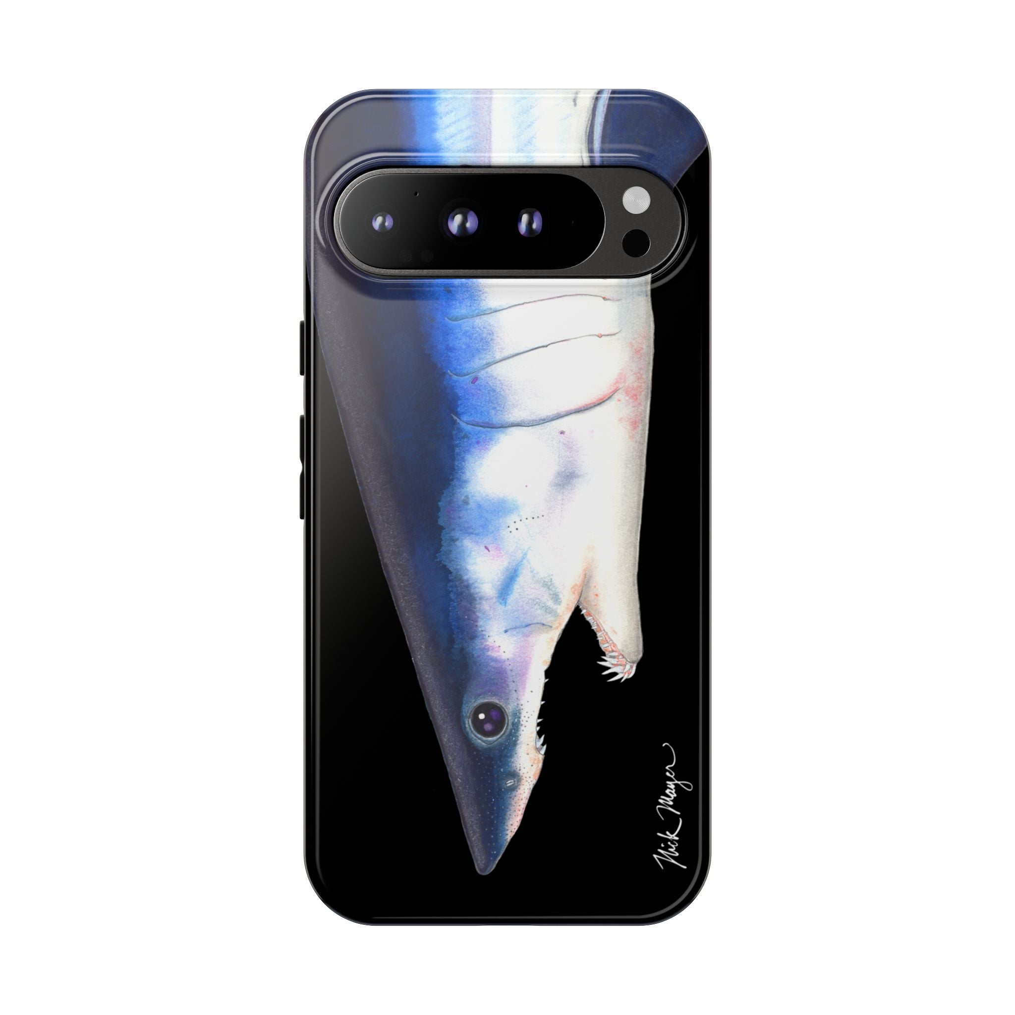 Mako Shark Face Black Phone Case (Samsung) Printify