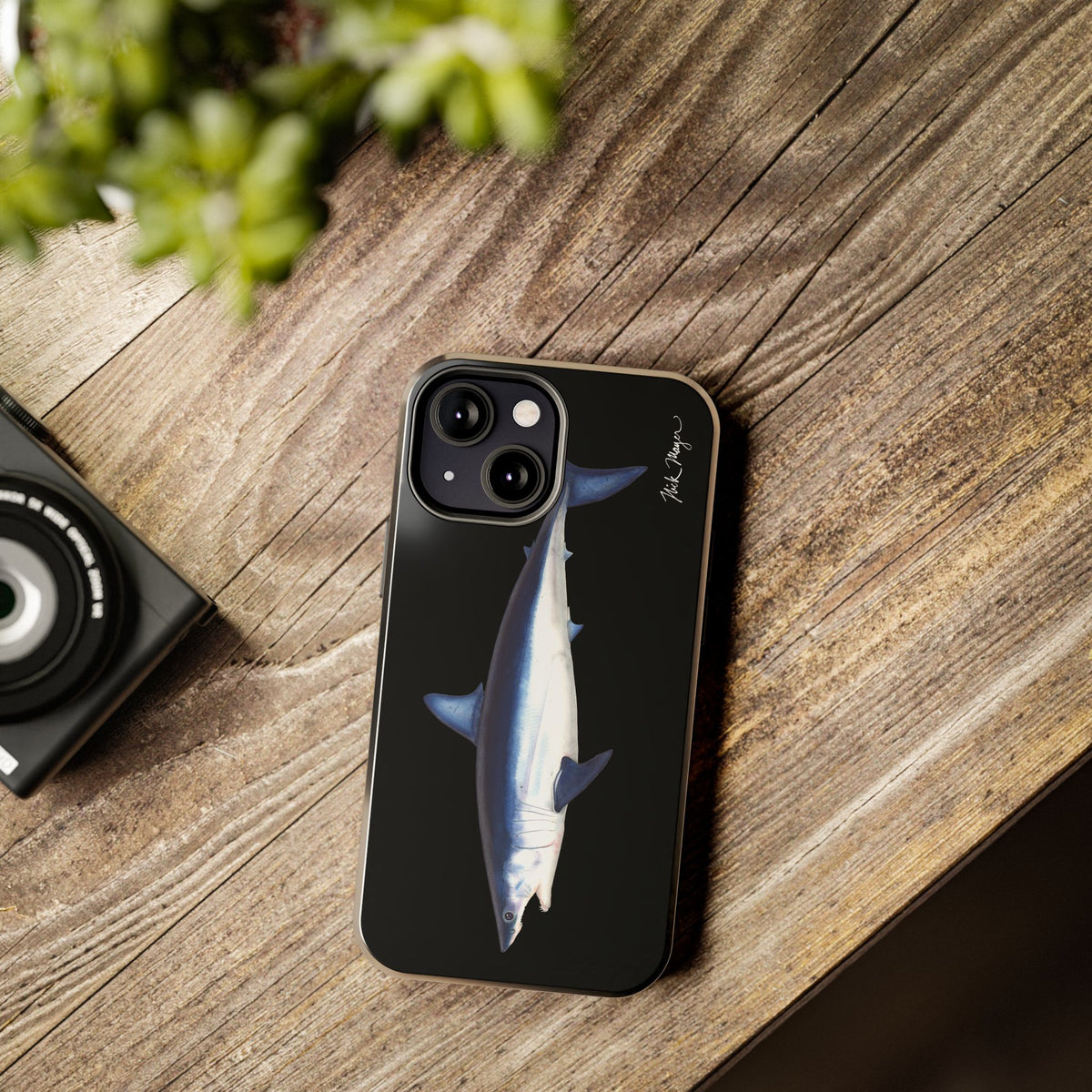 Mako Shark Black iPhone Case Printify