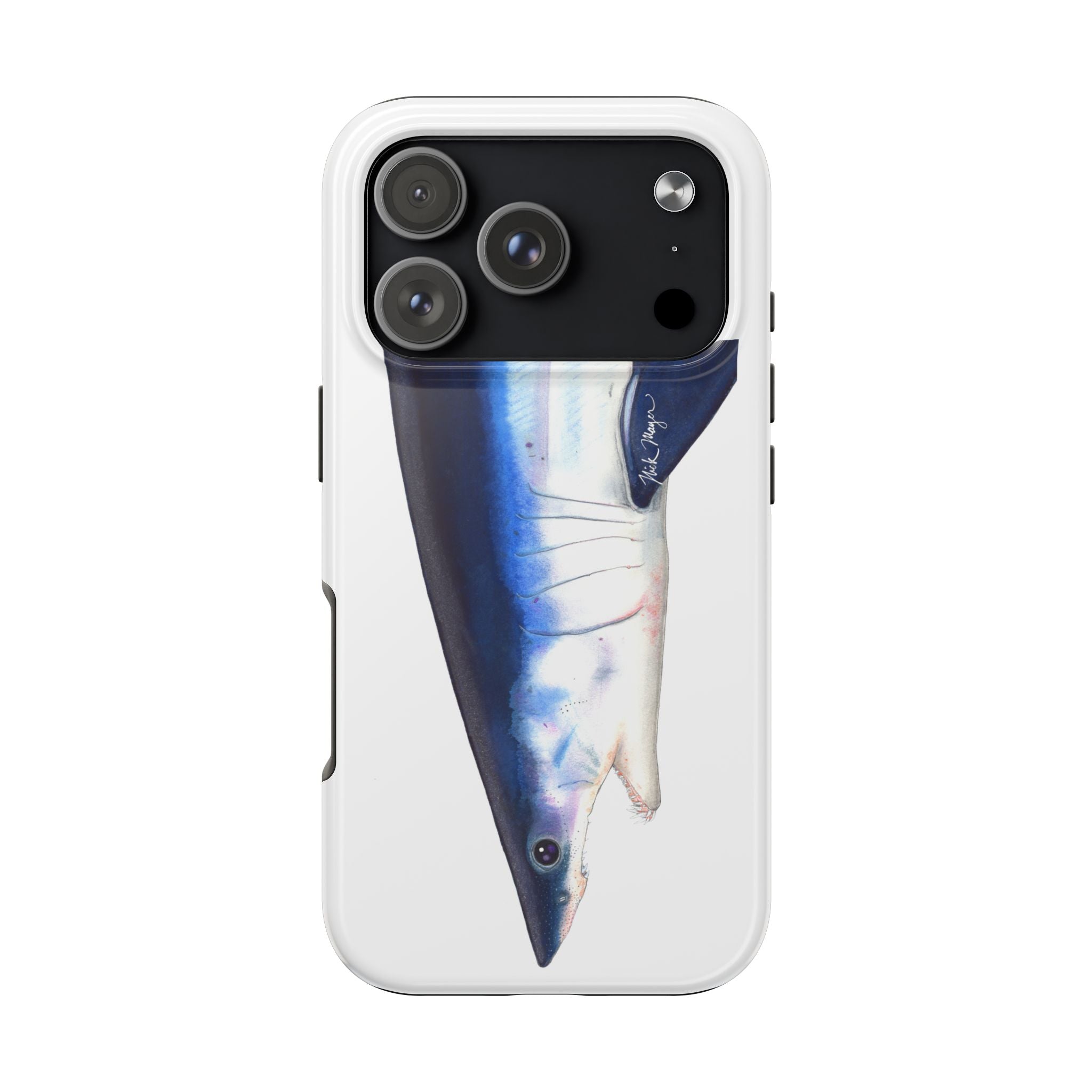 Mako Shark Face White Phone Case (iPhone)