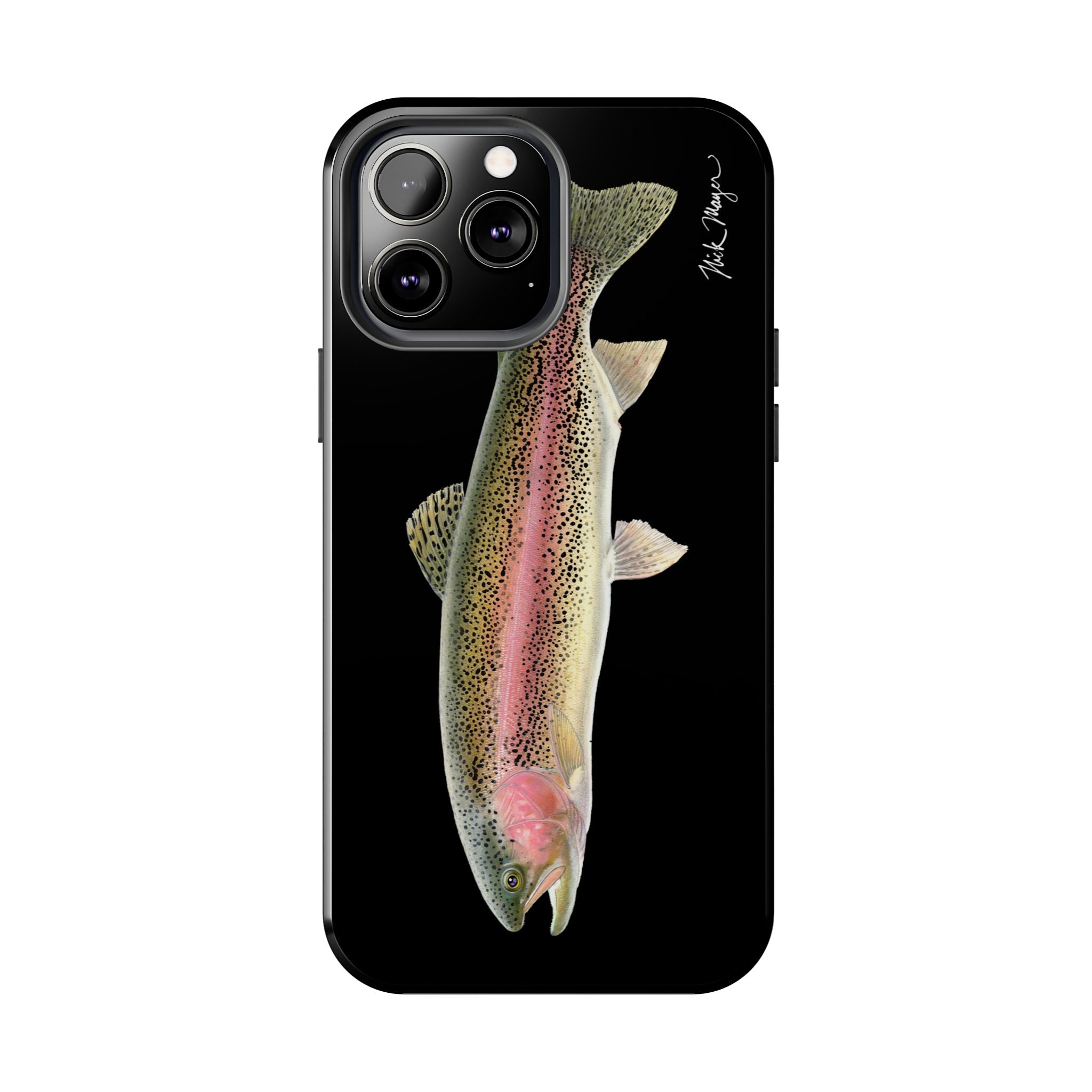 Rainbow Trout Black Phone Case (iPhone)