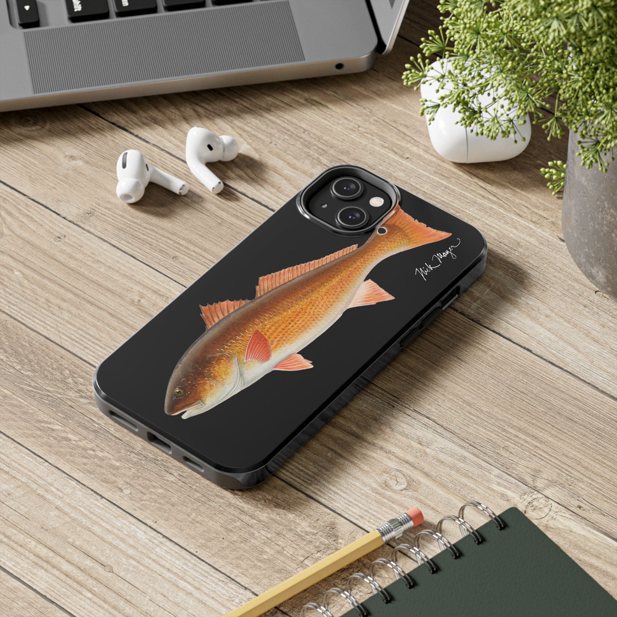 Redfish Black Phone Case (iPhone)