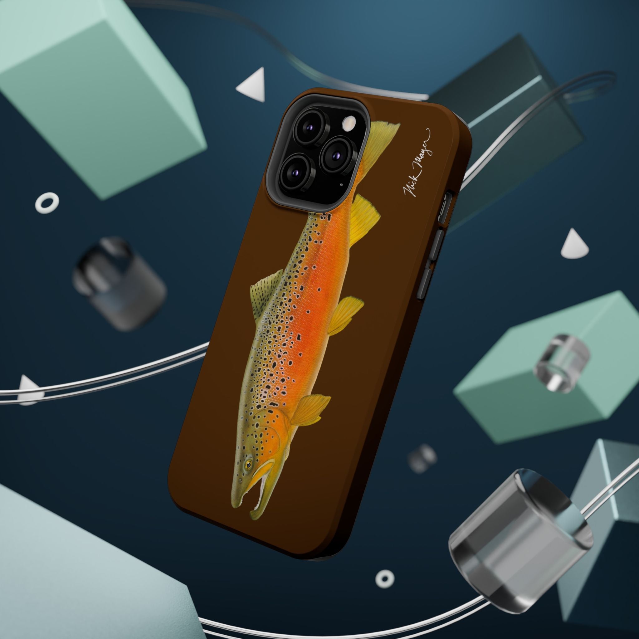 Brown Trout 2 Brown MagSafe iPhone Case, Limited Run