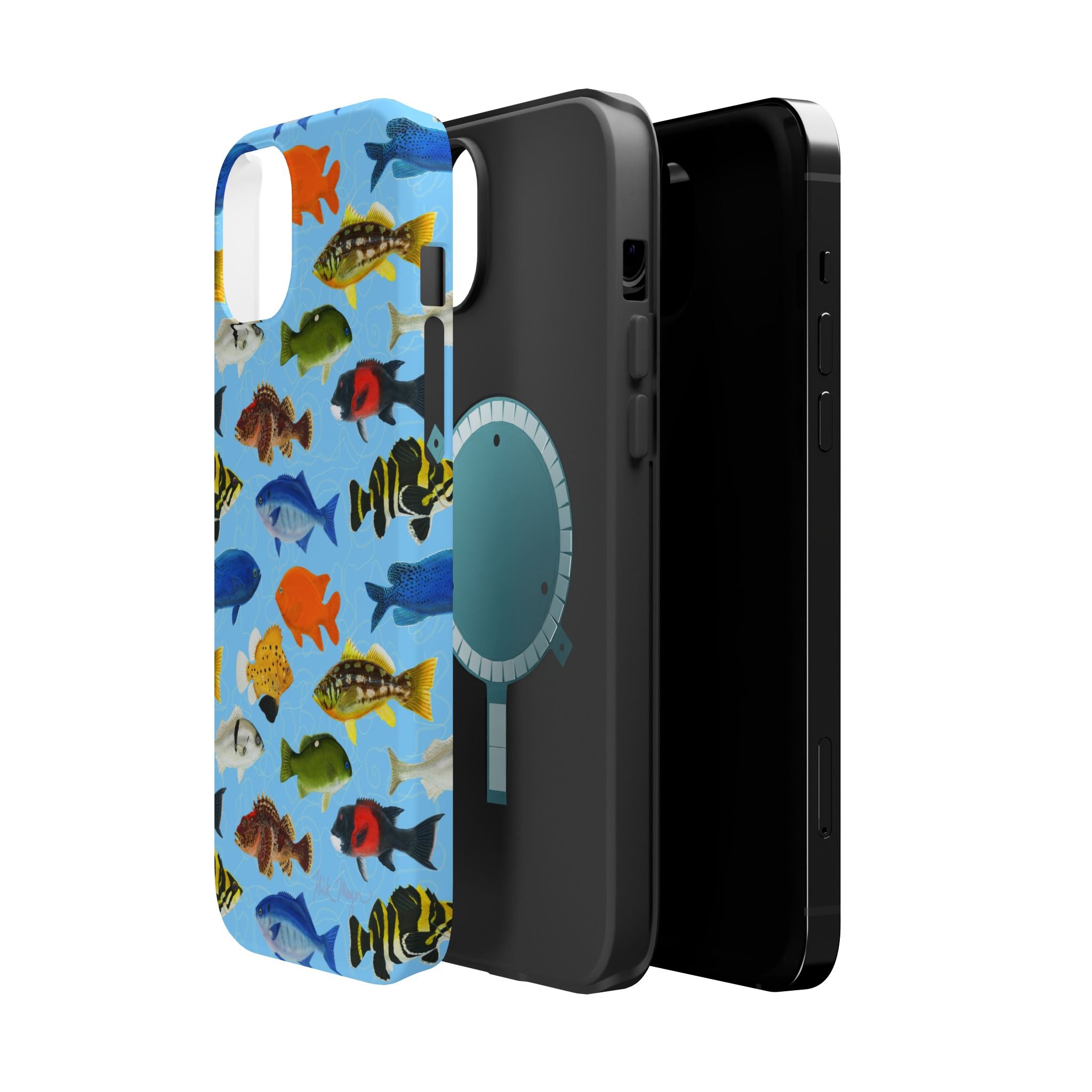 NEW California Fish Blue MagSafe iPhone Case