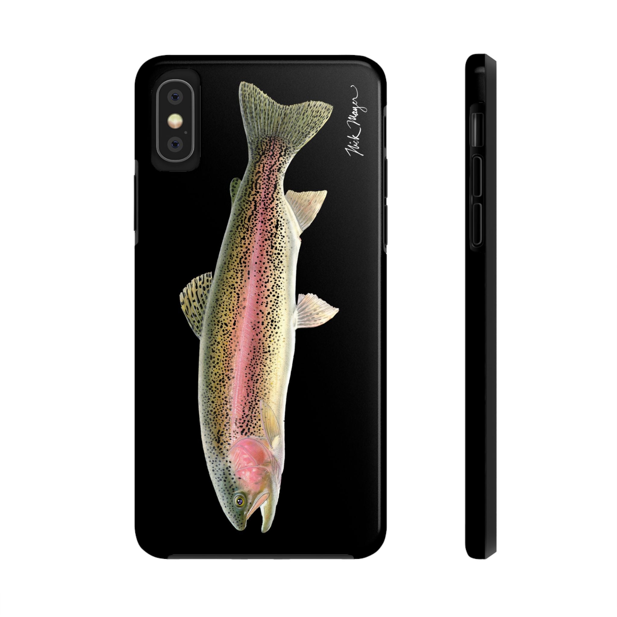 Rainbow Trout Black Phone Case (iPhone)