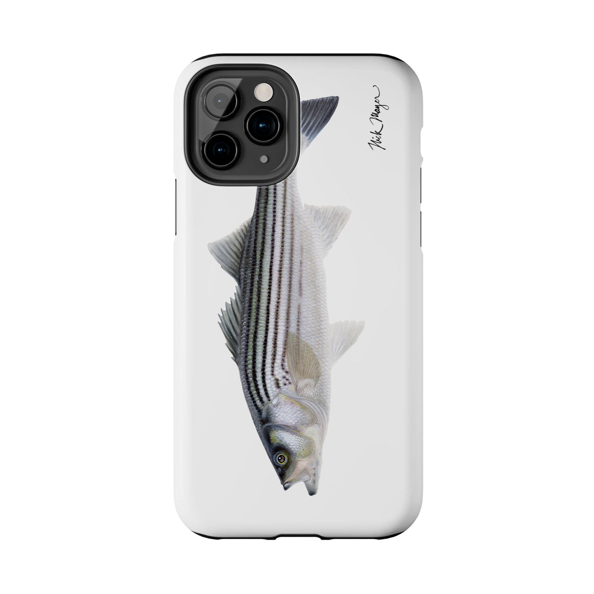 Schoolie Striper White Phone Case (iPhone) Printify