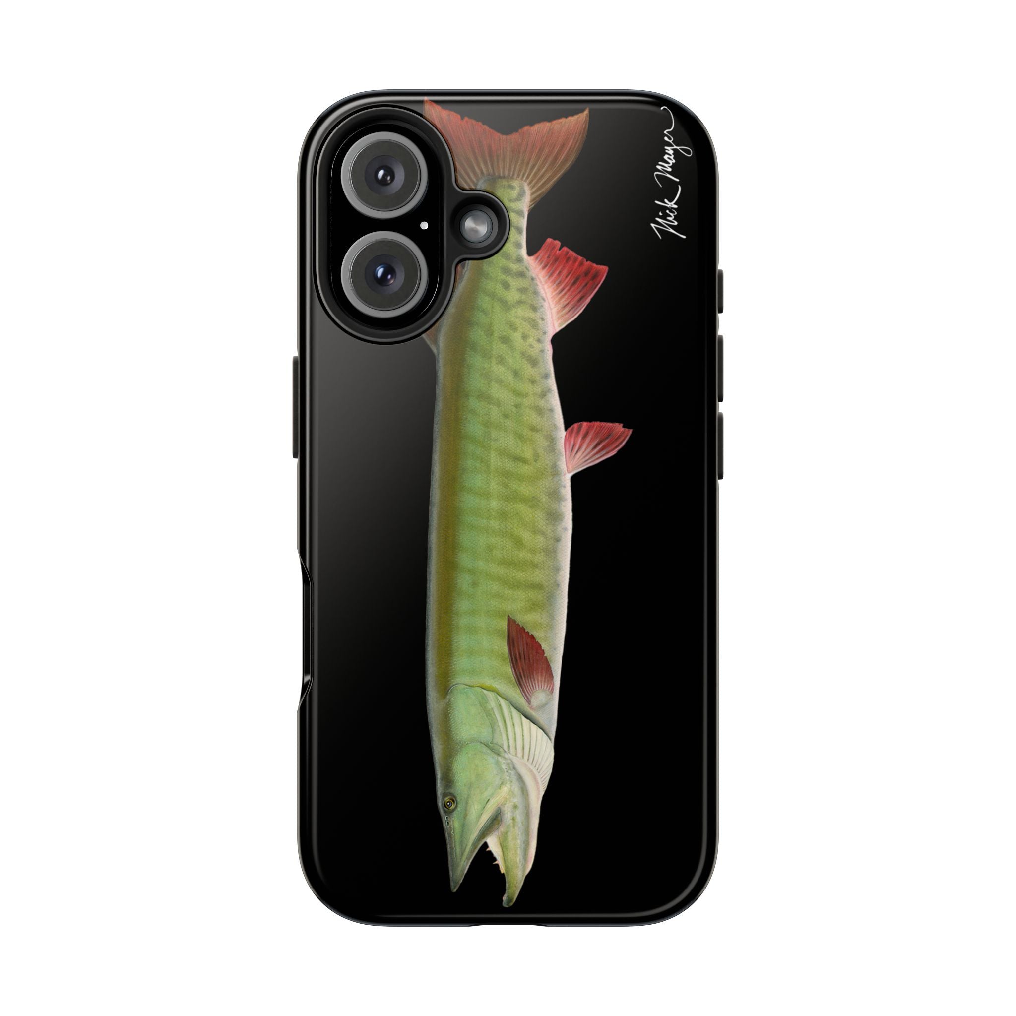 Trophy Muskie Black Phone Case (iPhone)