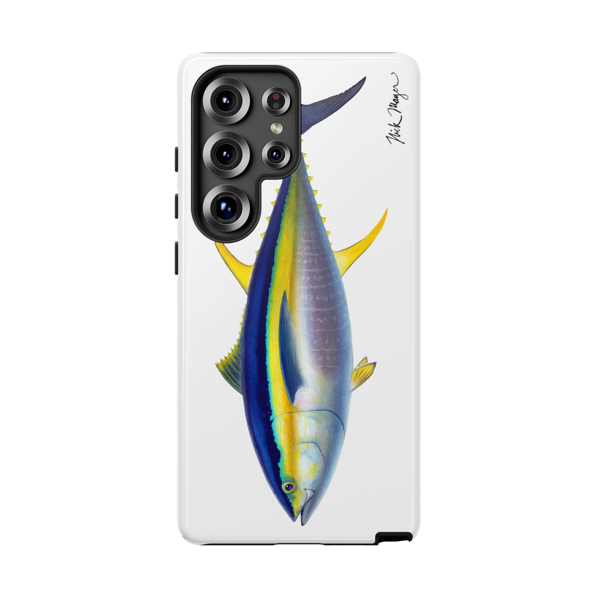 Yellowfin Tuna White Phone Case (Samsung) Printify
