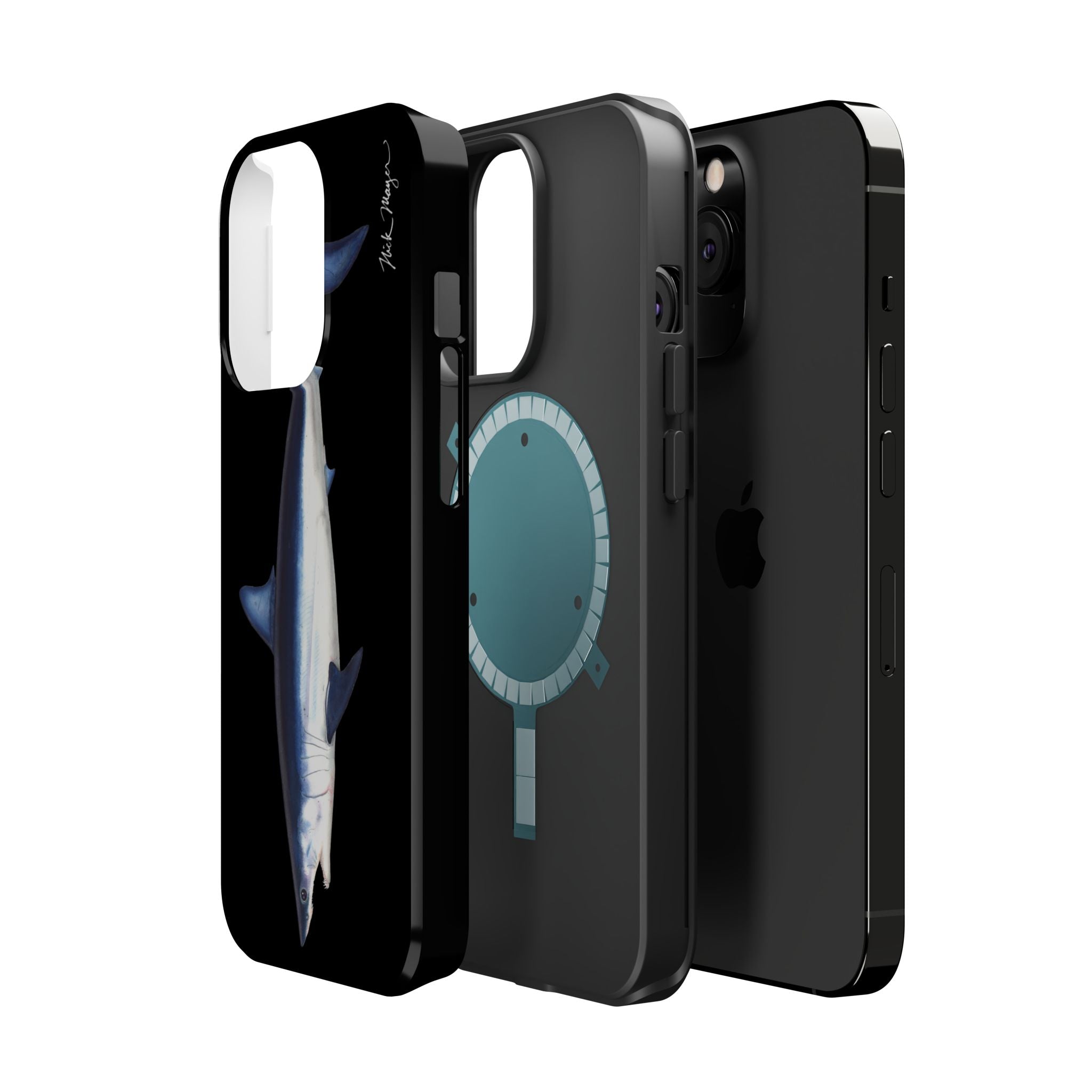 Mako Shark MagSafe Black iPhone Case