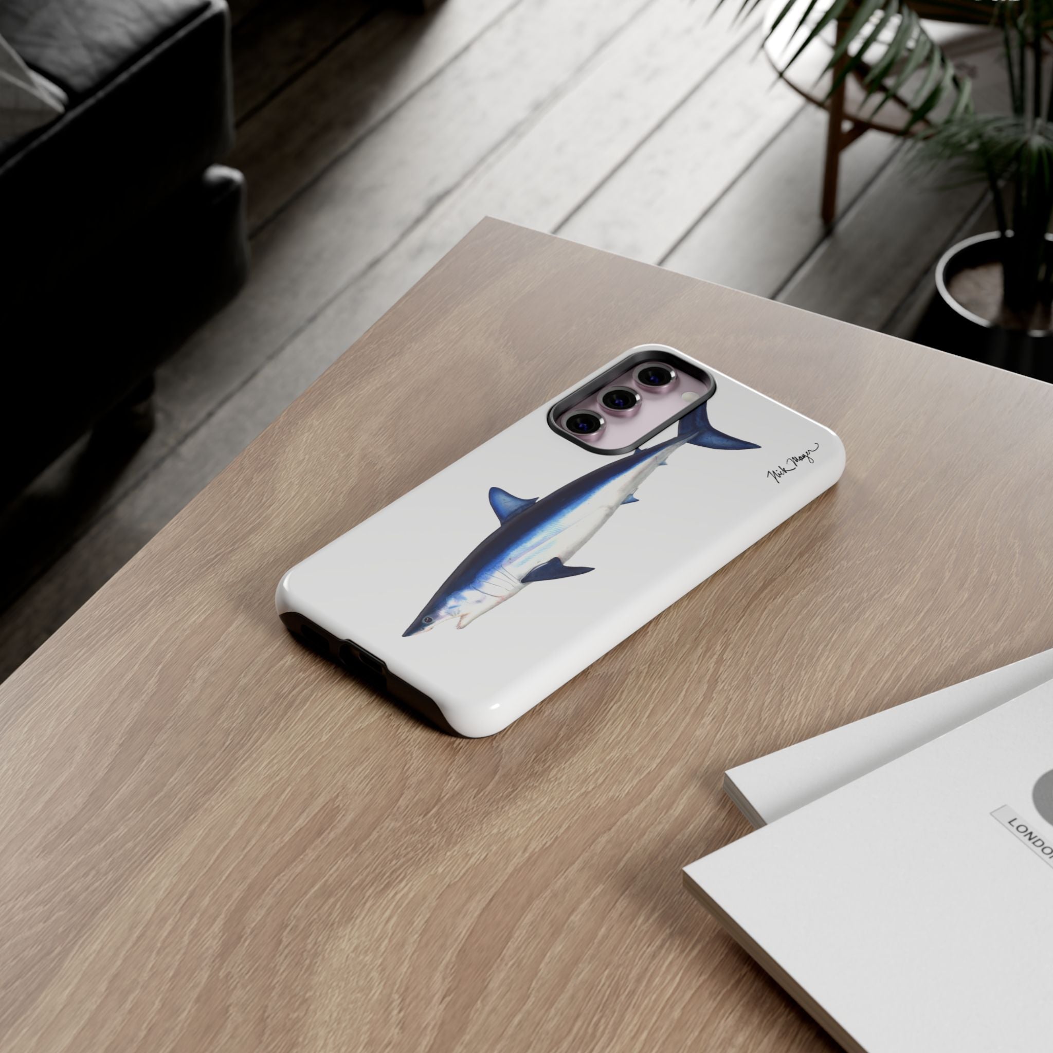 Mako Shark White Phone Case (Samsung)