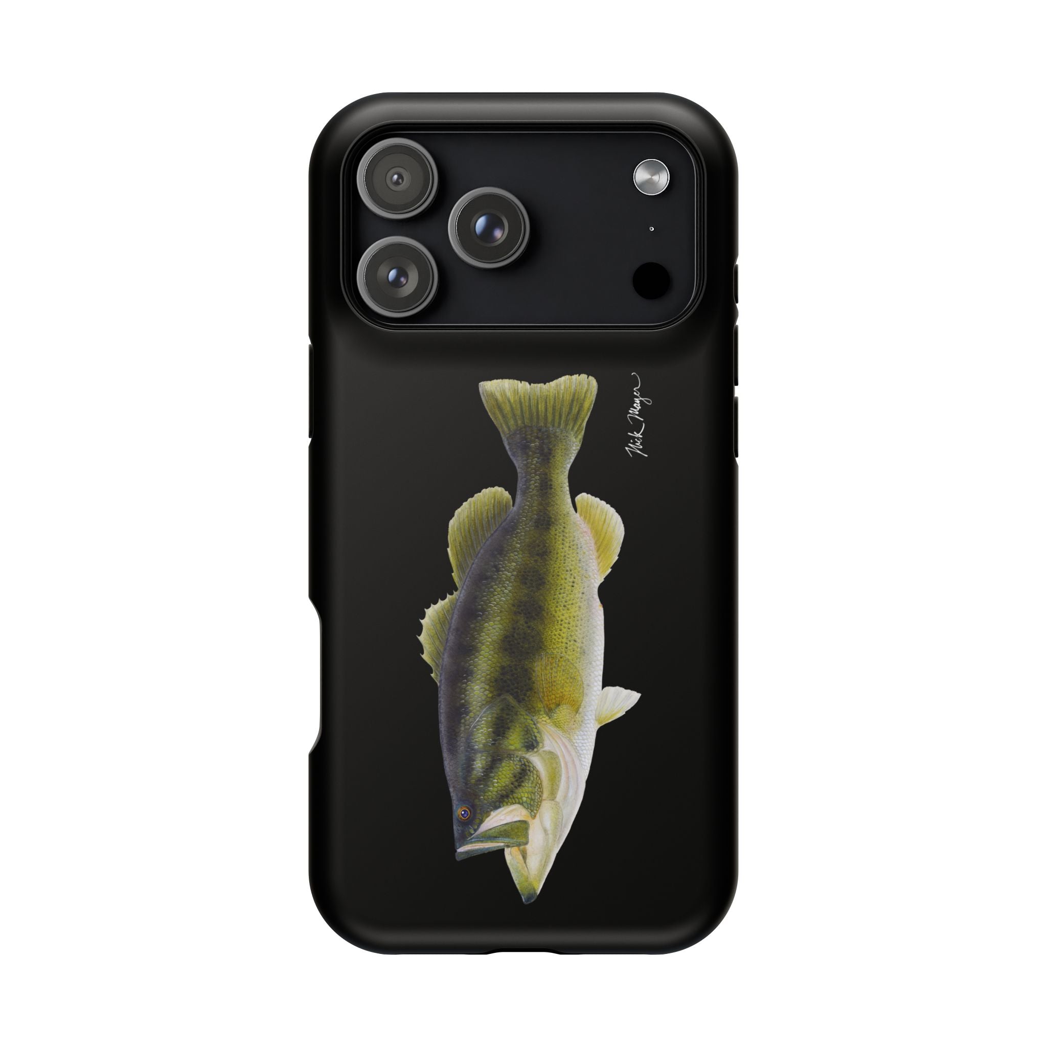 Largemouth Bass MagSafe Black iPhone Case