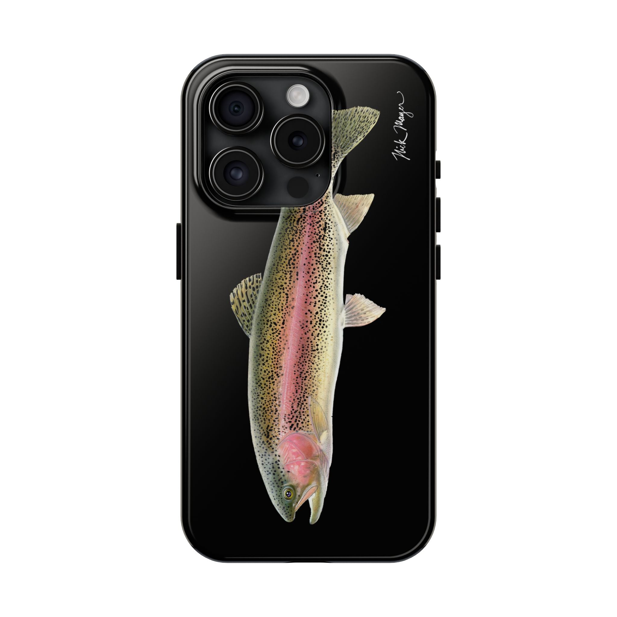 Rainbow Trout Black Phone Case (iPhone)