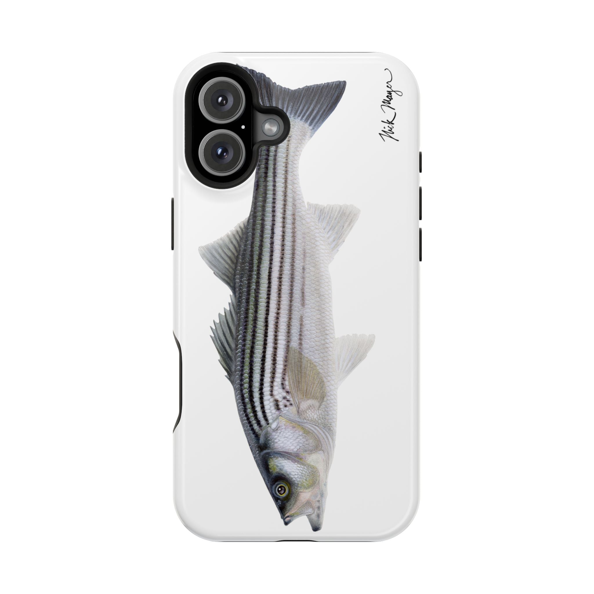 Schoolie Striper MagSafe White iPhone Case