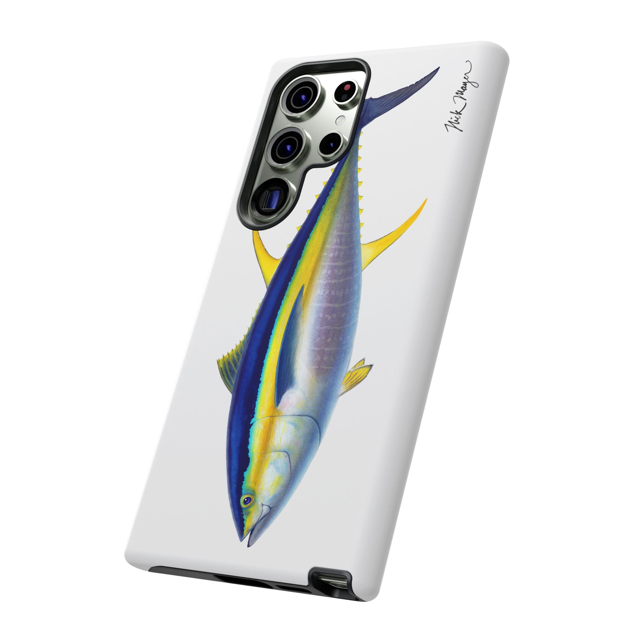 Yellowfin Tuna Black Phone Case (Samsung) Printify
