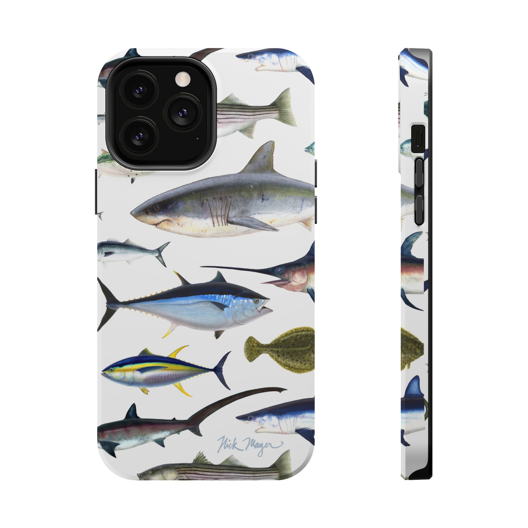 New England Fish White MagSafe iPhone Case