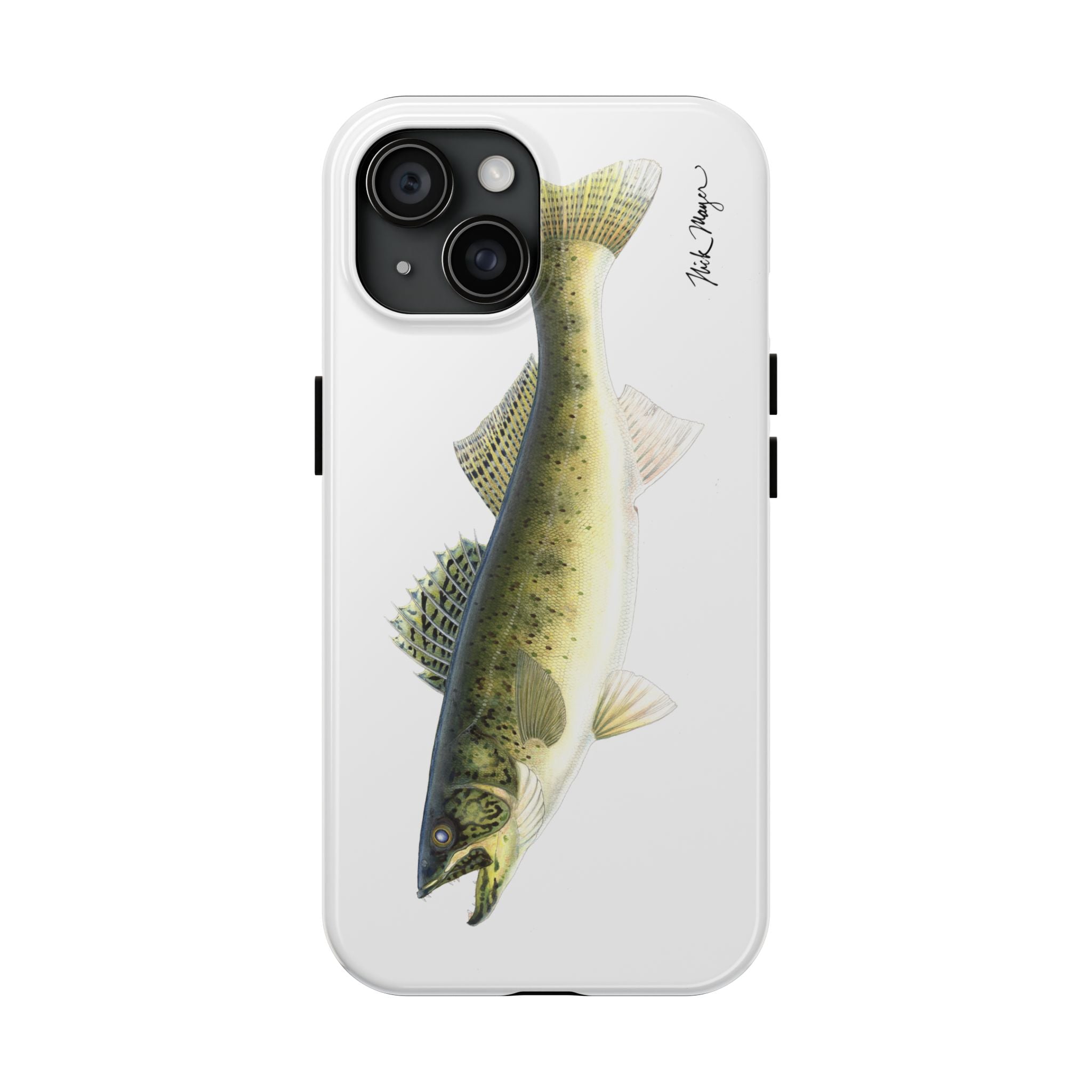 Walleye White Phone Case (iPhone)