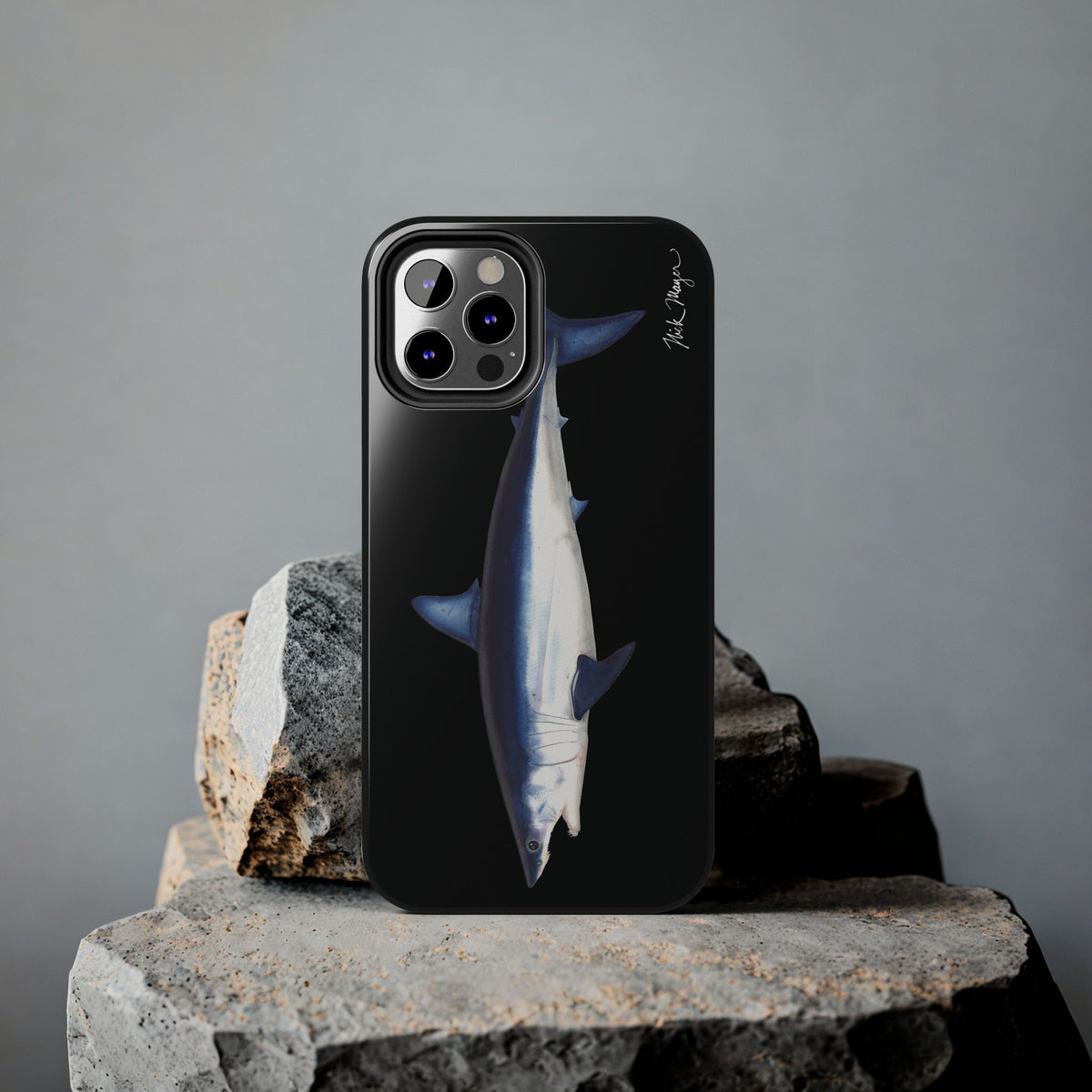 Mako Shark Black iPhone Case Printify