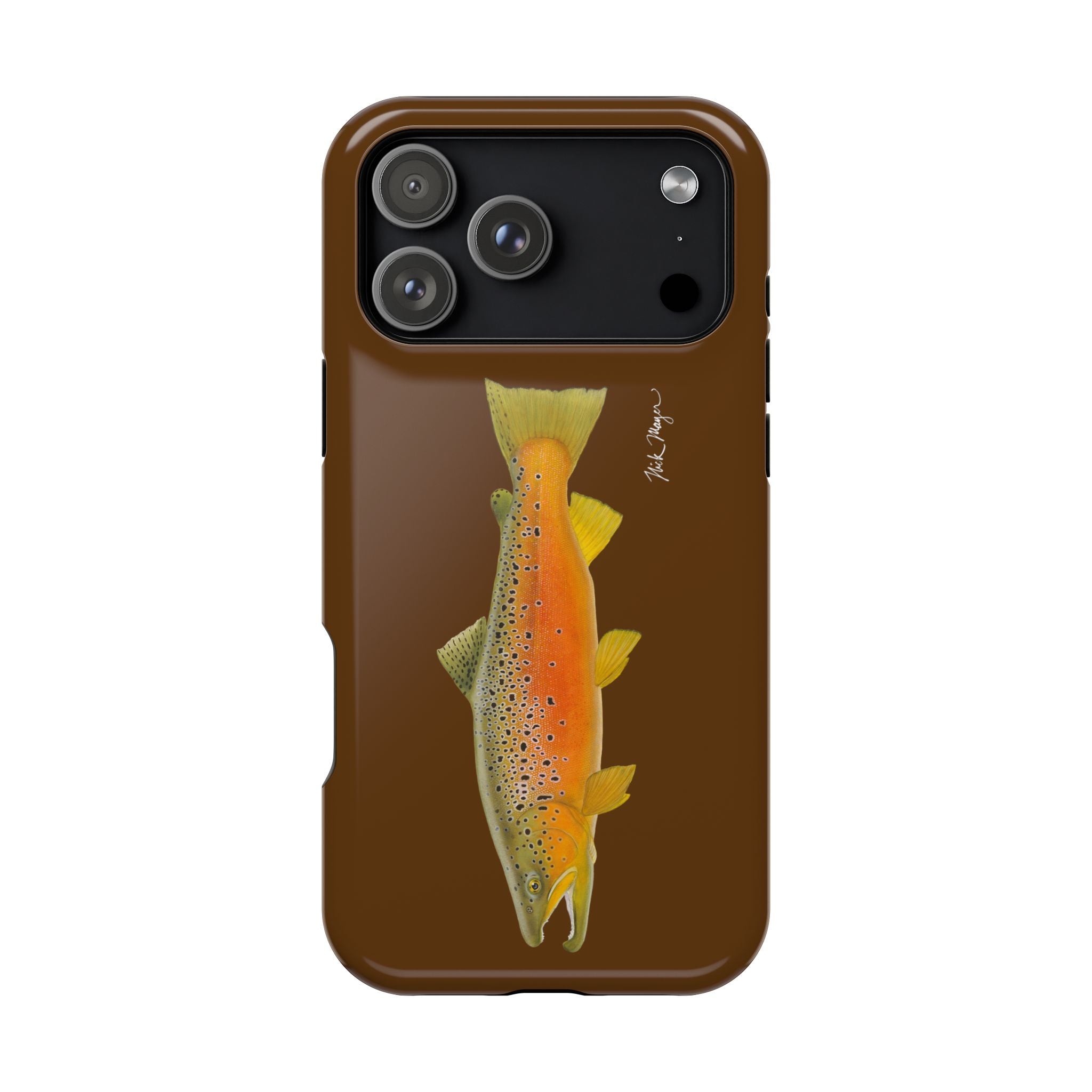 Brown Trout 2 Brown MagSafe iPhone Case, Limited Run