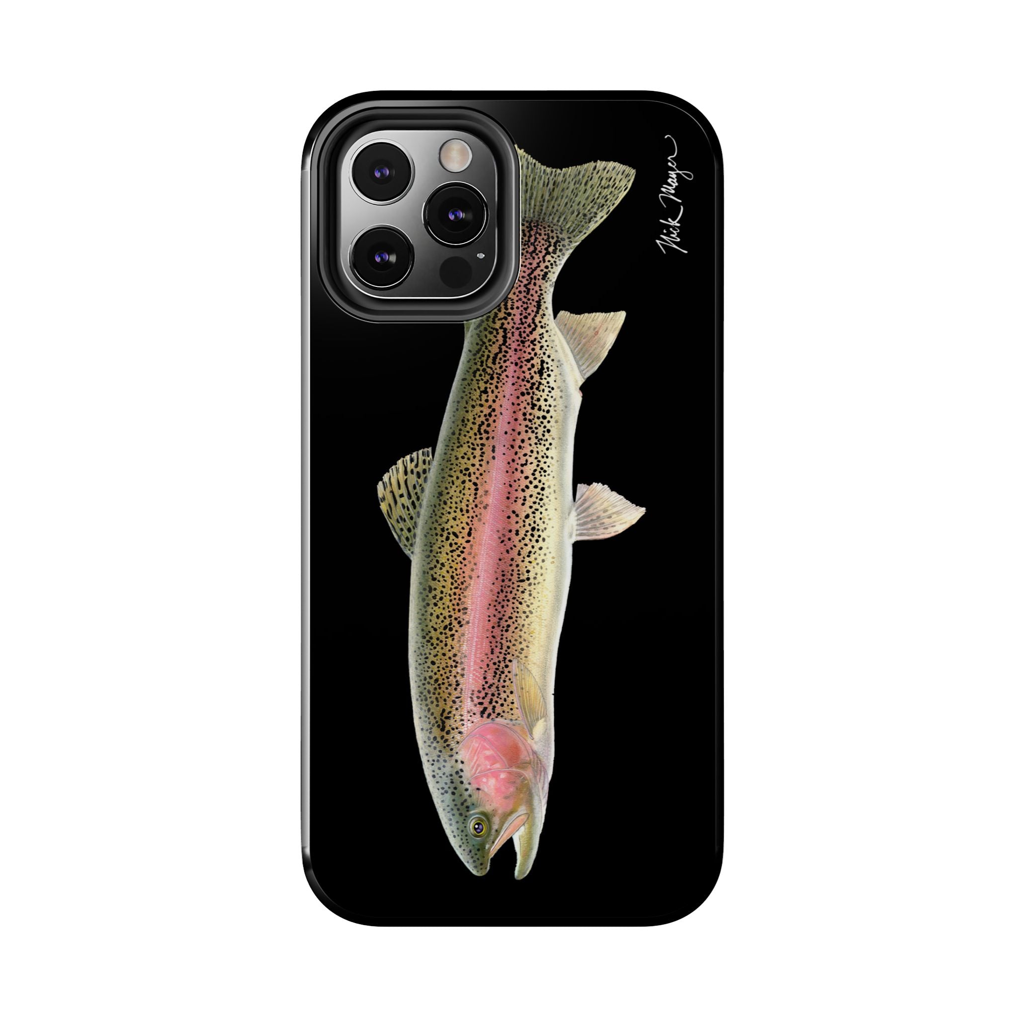 Rainbow Trout Black Phone Case (iPhone)