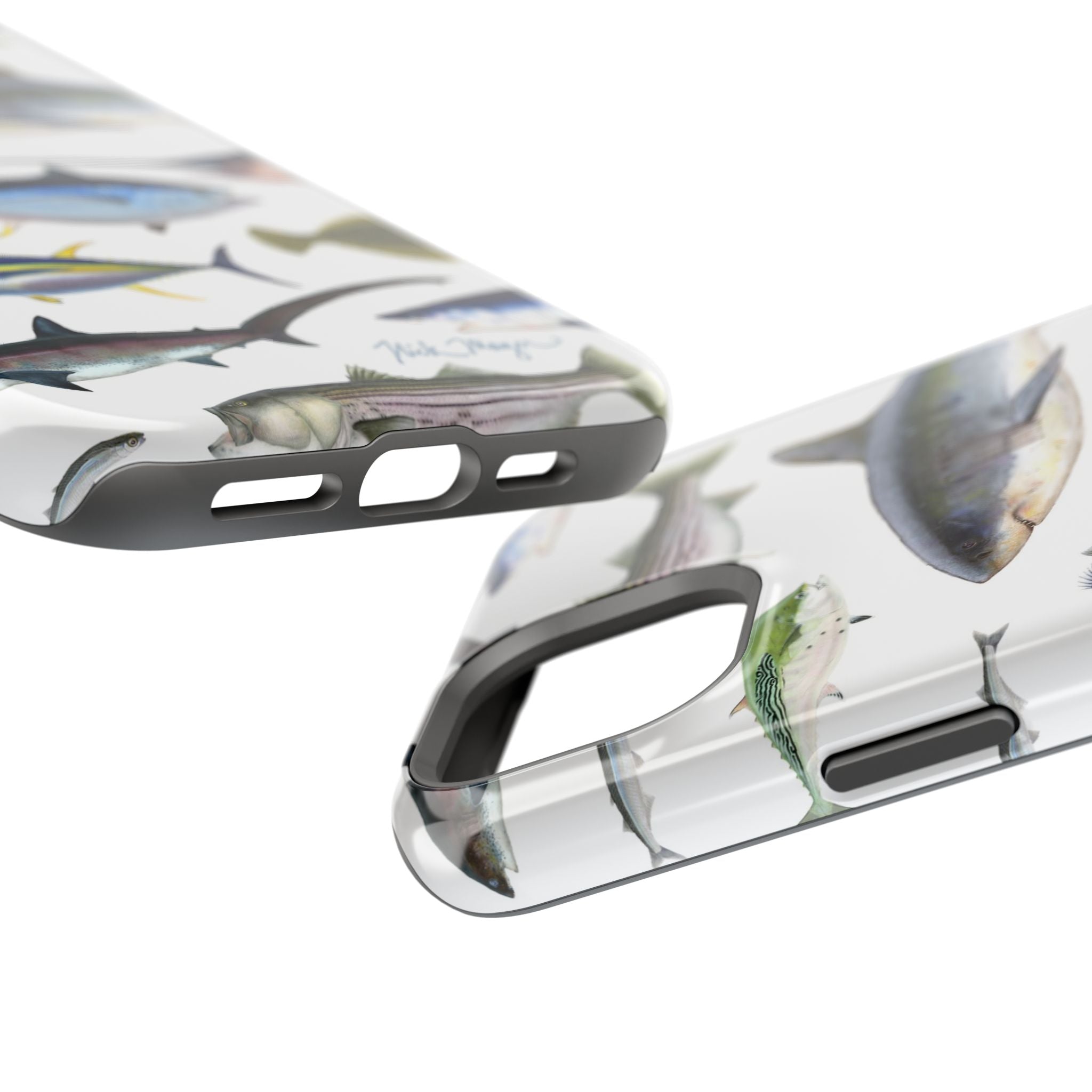 New England Fish White MagSafe iPhone Case