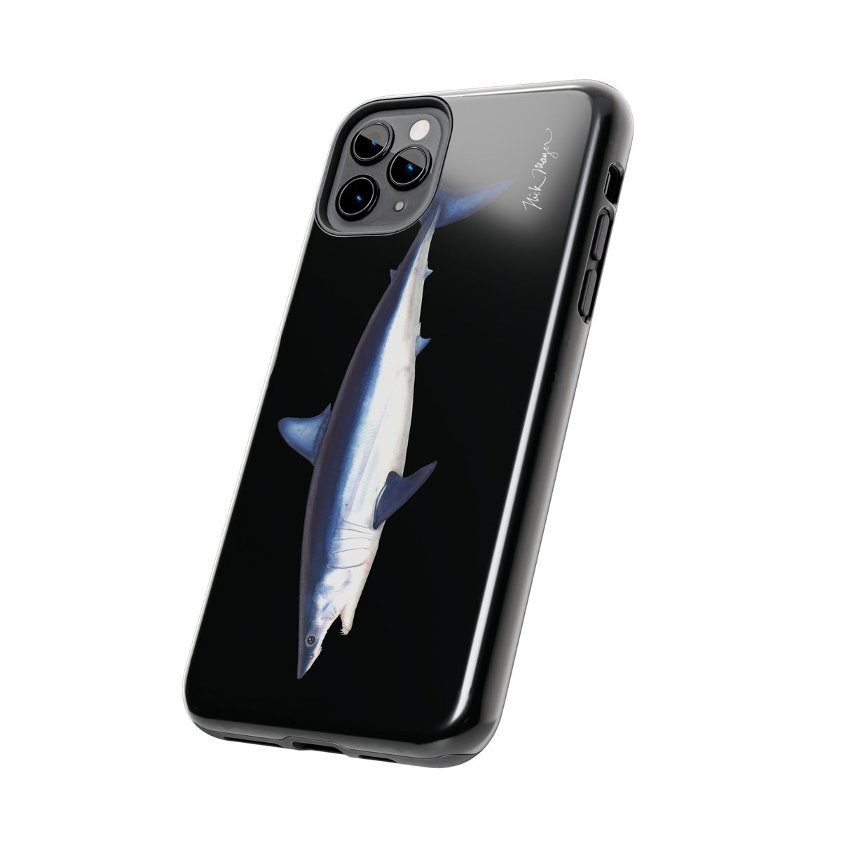 Mako Shark Black iPhone Case Printify