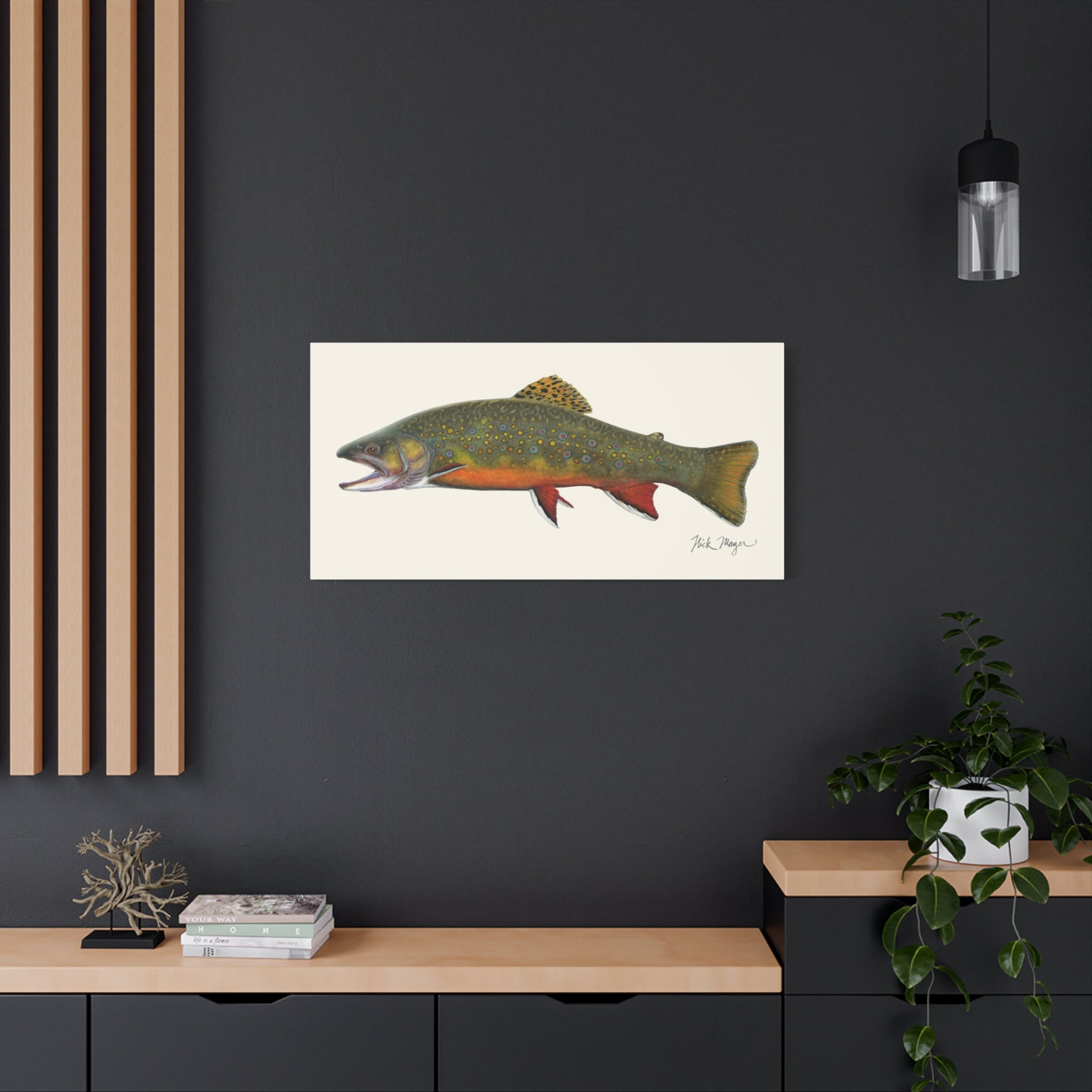 Beaver Pond Brook Trout Canvas Print