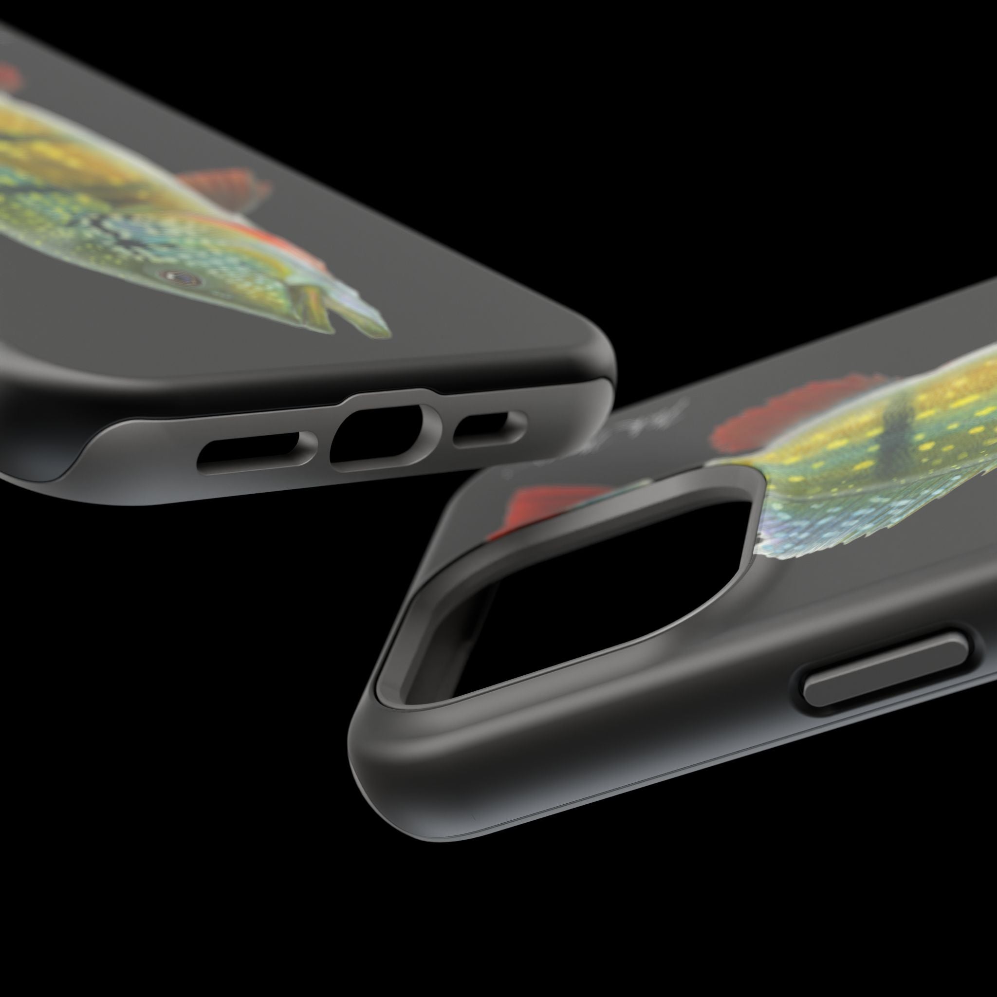Peacock Bass MagSafe Black iPhone Case