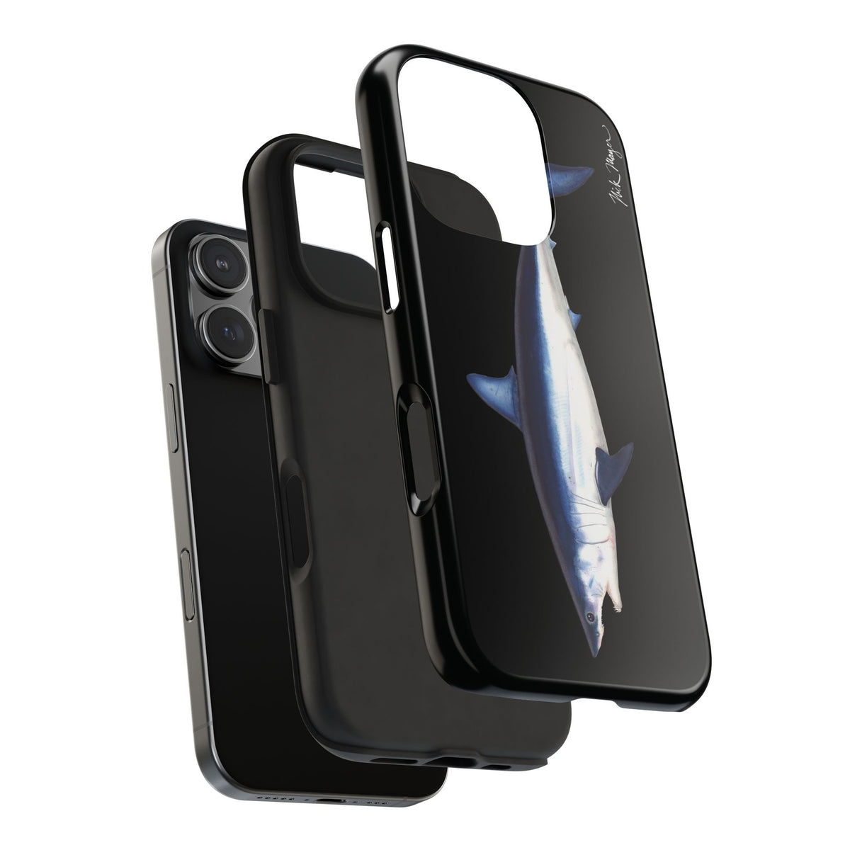 Mako Shark Black iPhone Case Printify