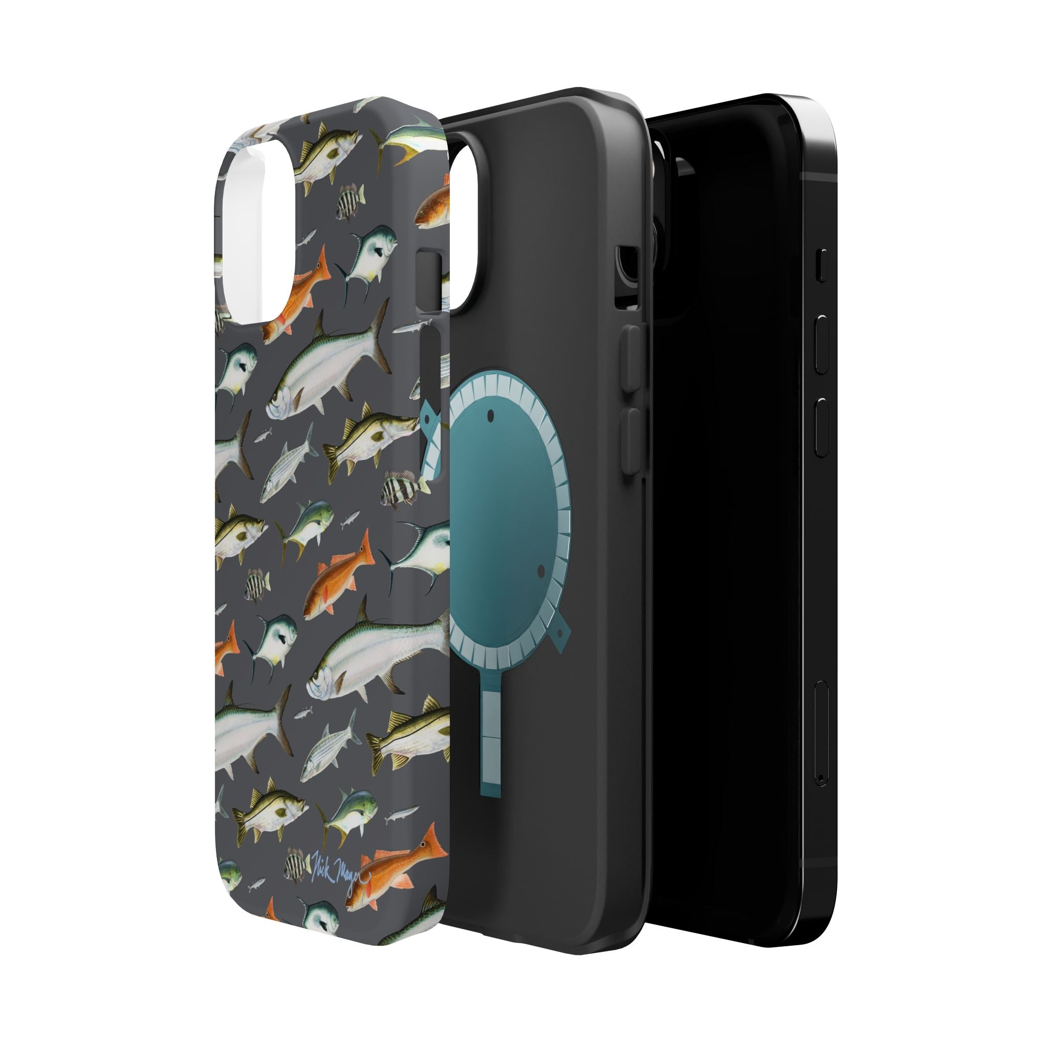 NEW Southern Fish Grey MagSafe iPhone Case