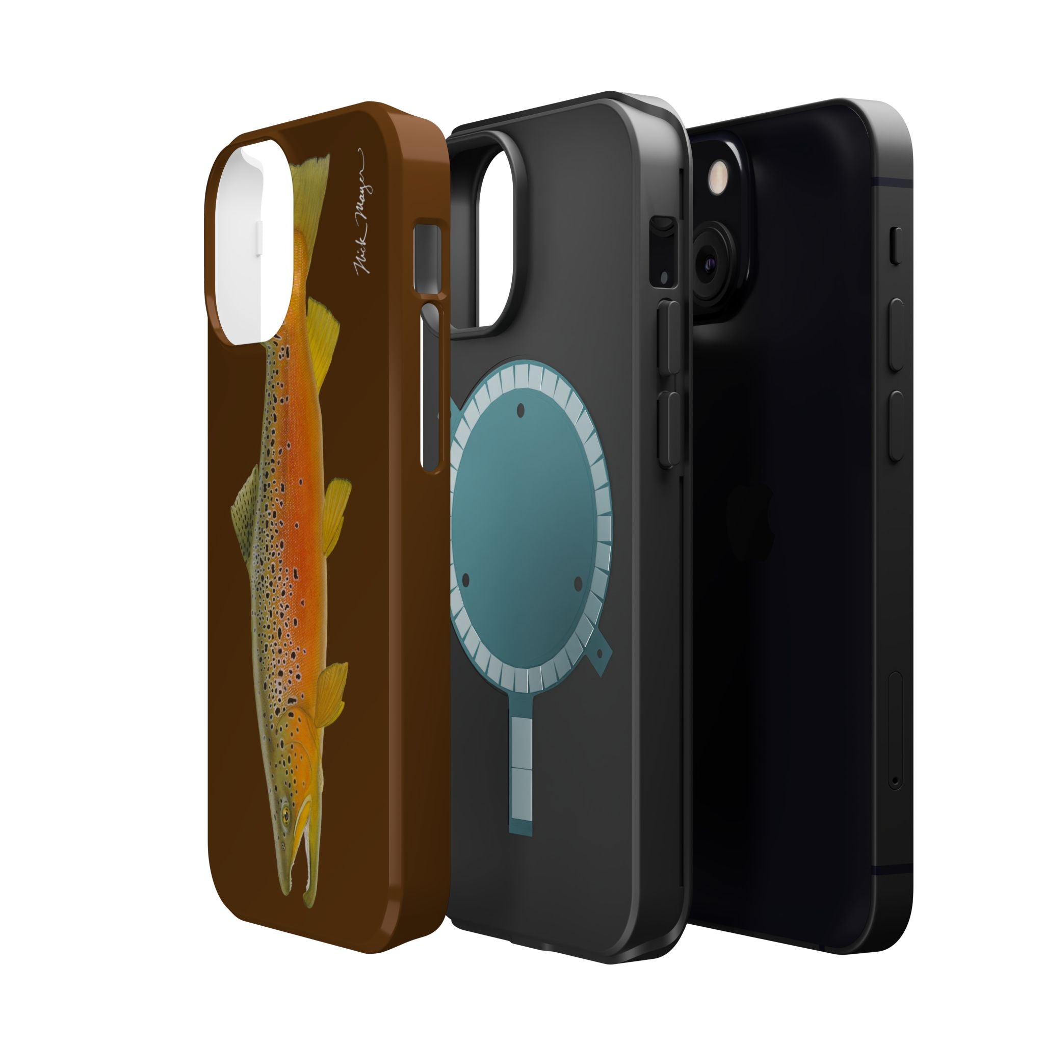 Brown Trout 2 Brown MagSafe iPhone Case, Limited Run