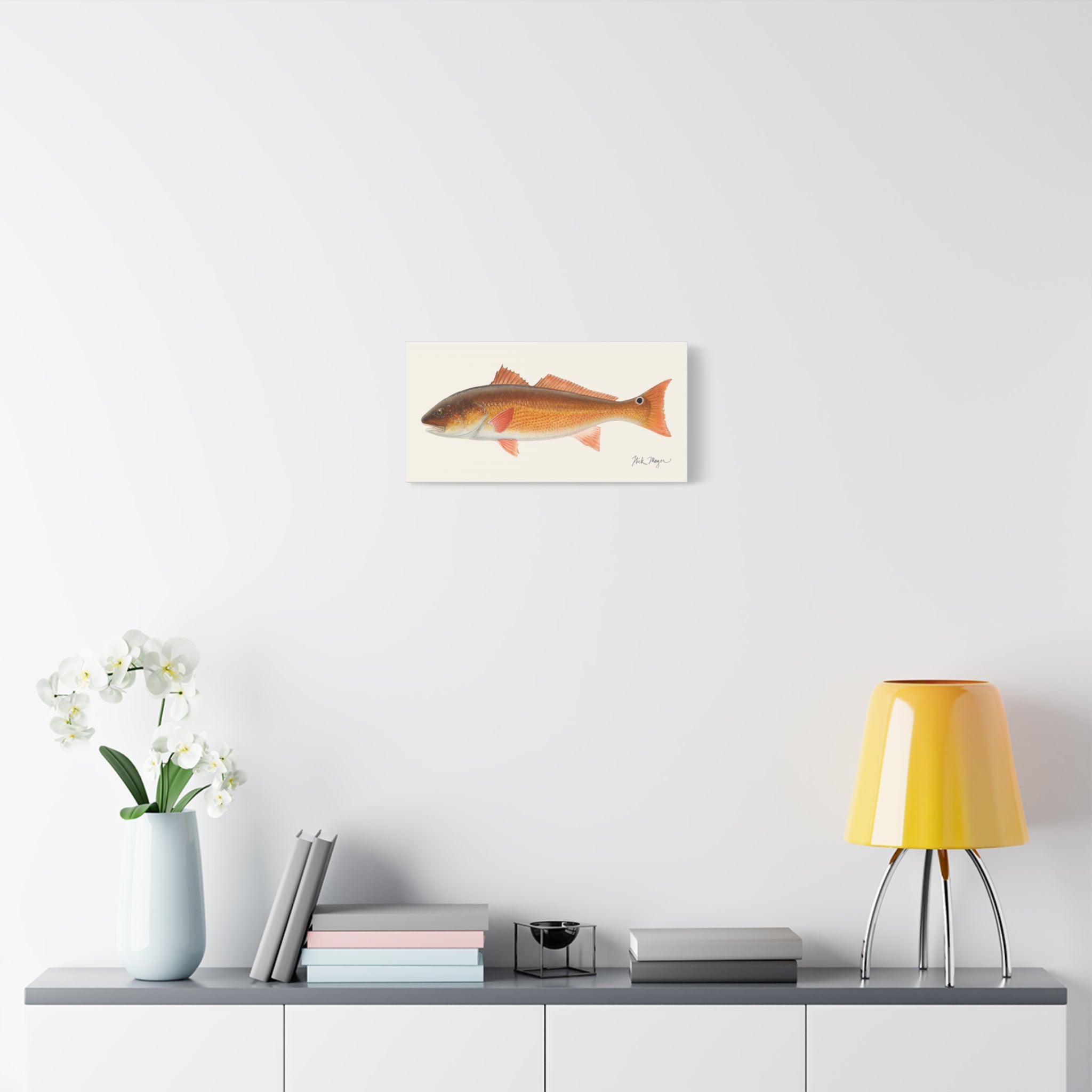 Redfish, 15 lbs Canvas Print Printify