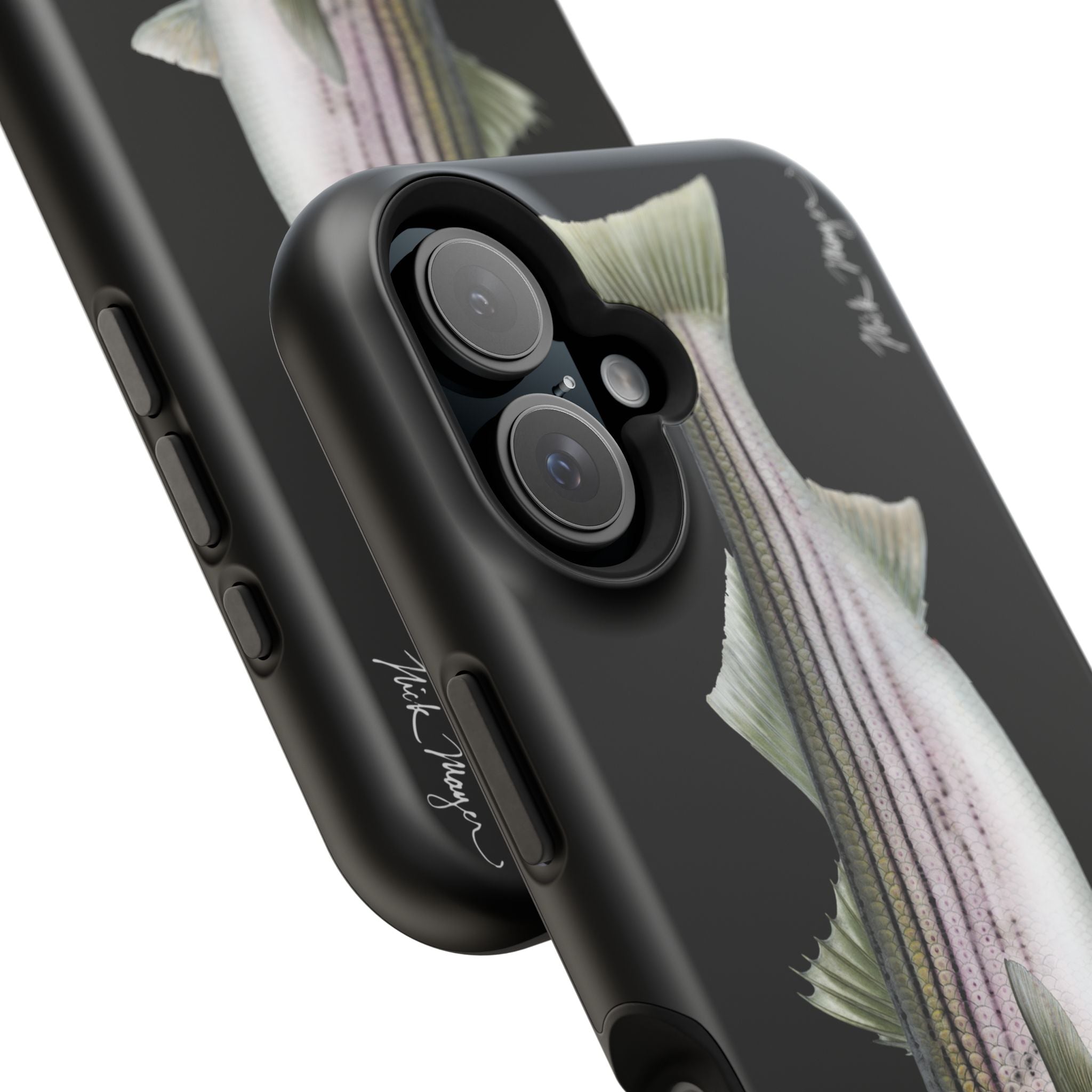 30 lb Striper MagSafe Black iPhone Case