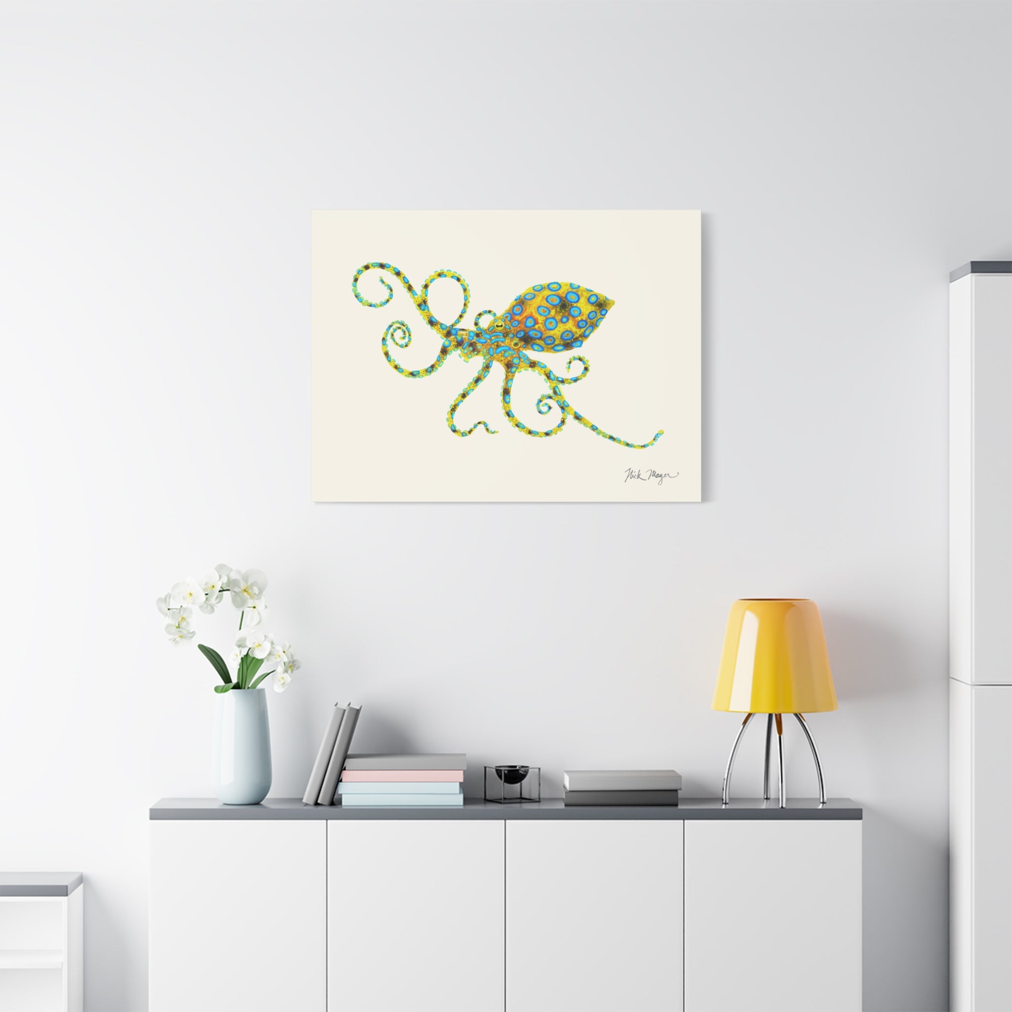 Blue Ringed Octopus Canvas Print