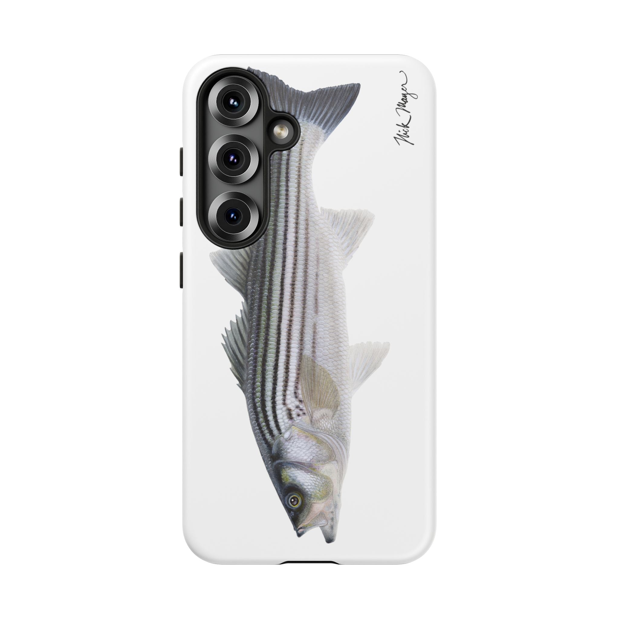 Schoolie Striper White Phone Case (Samsung) Printify