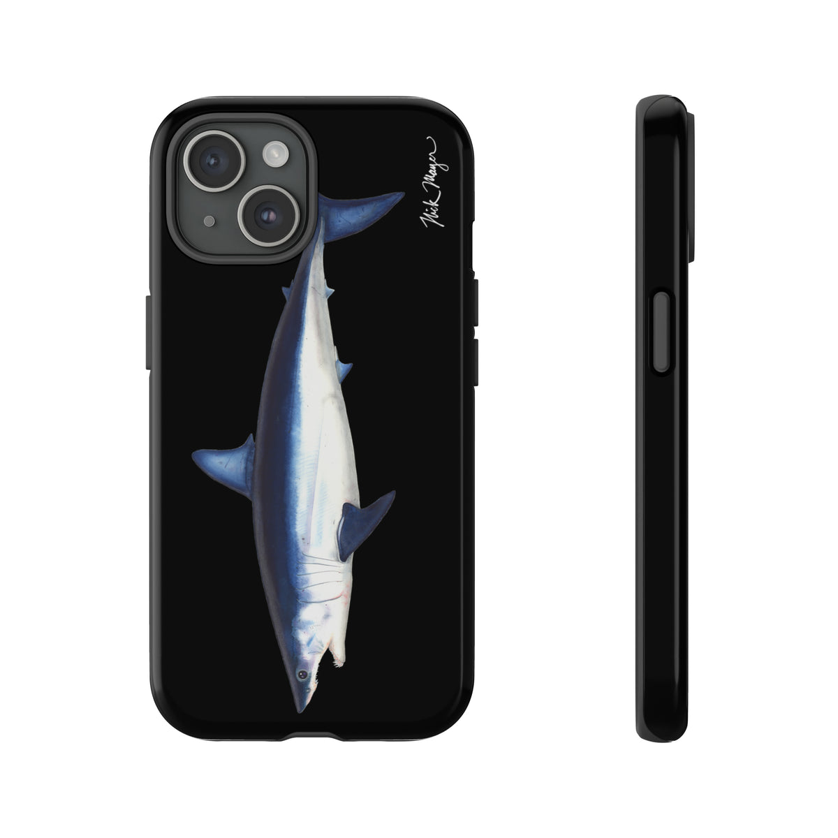Mako Shark  Black iPhone 15  Case