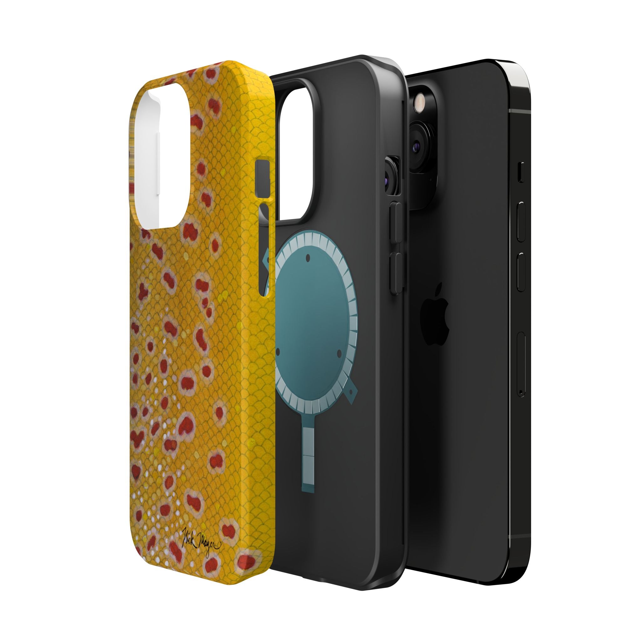 Brown Trout 3 Skin MagSafe iPhone Case