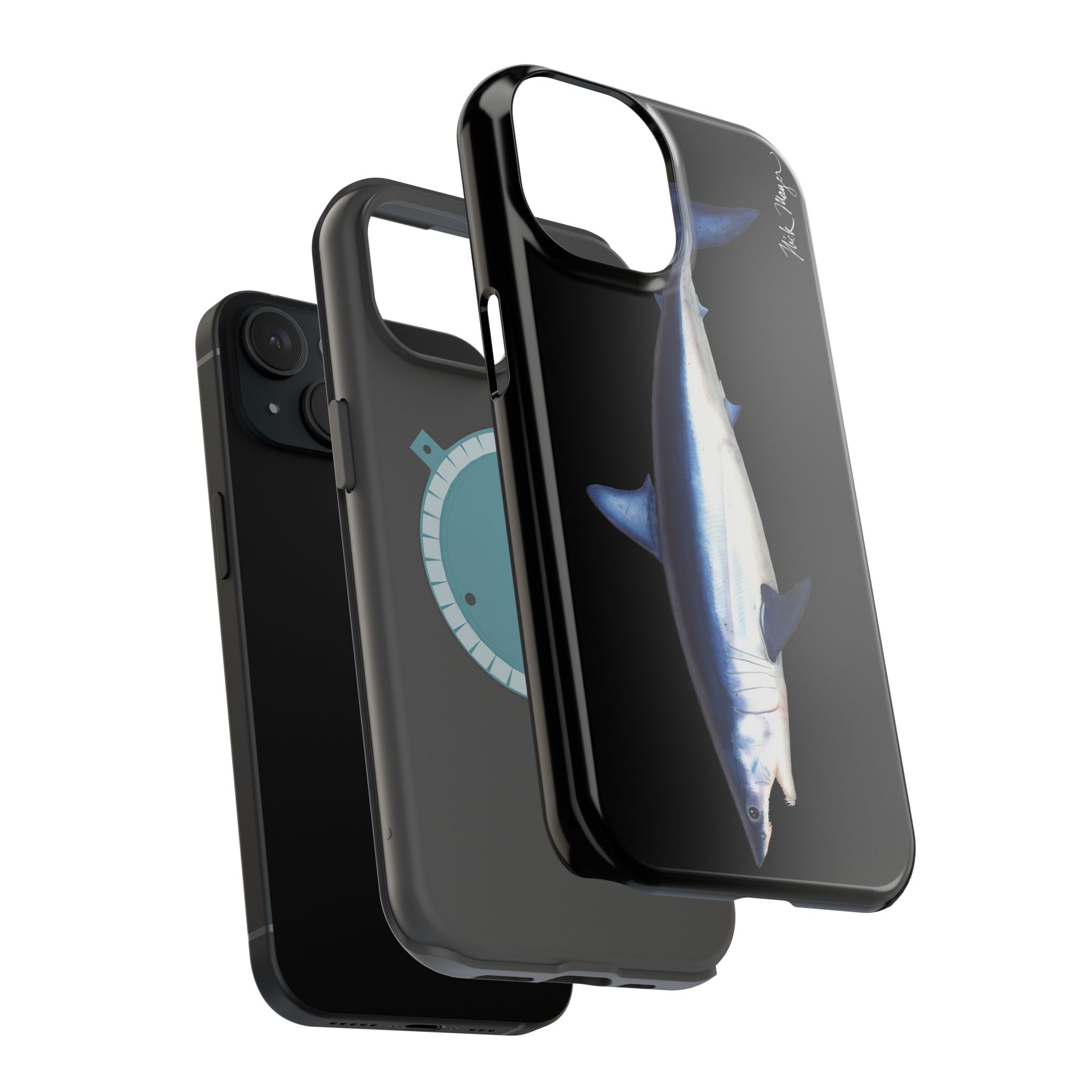 Mako Shark MagSafe Black iPhone Case