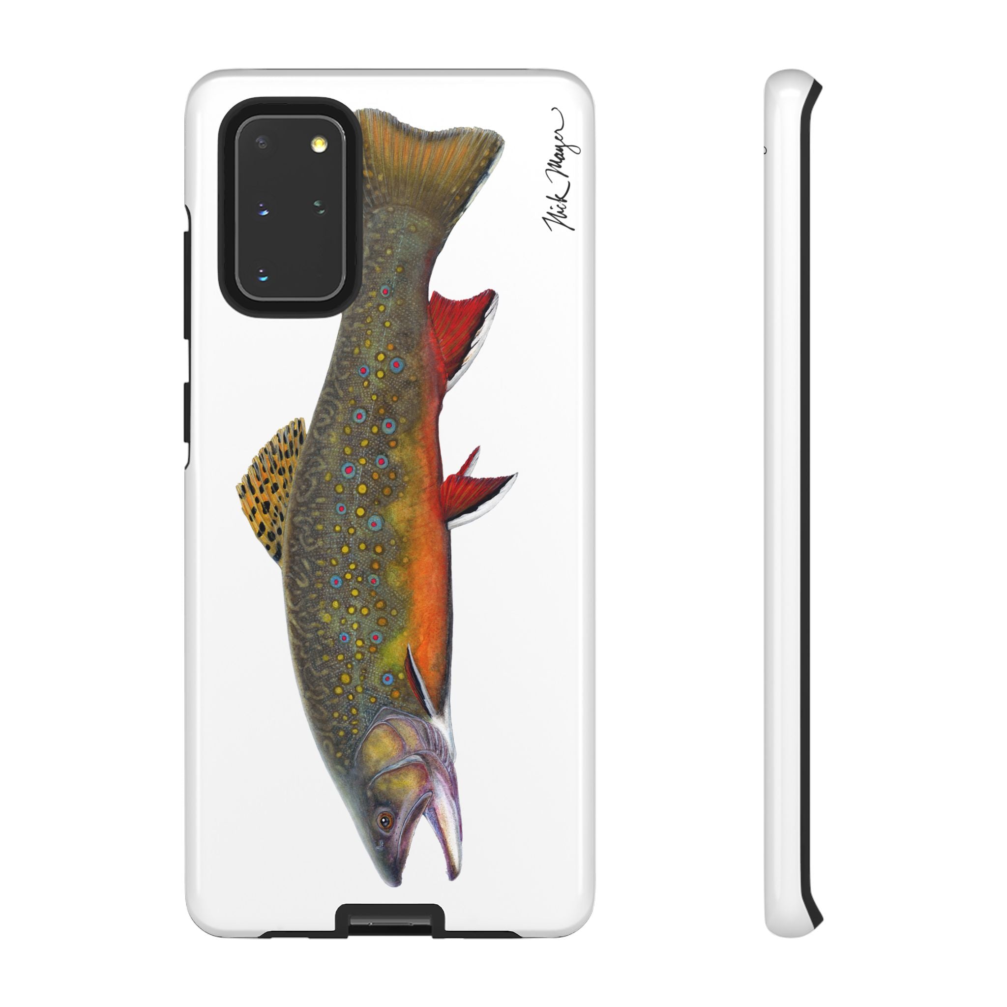 Brook Trout White Phone Case (Samsung)