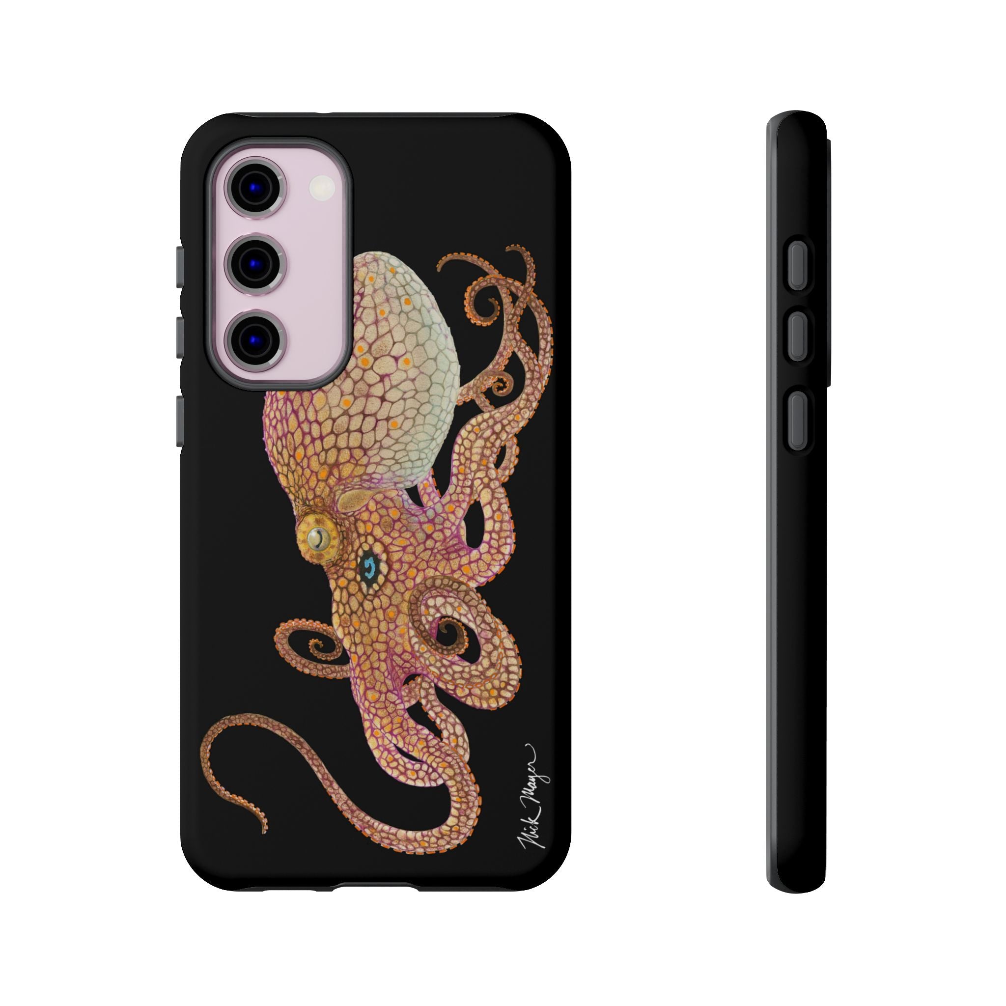 Two Spot Octopus Black Phone Case (Samsung)
