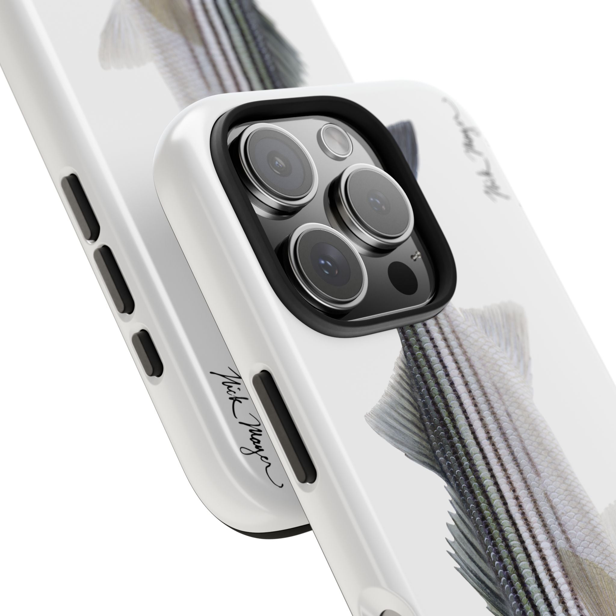 Schoolie Striper White Phone Case (iPhone)