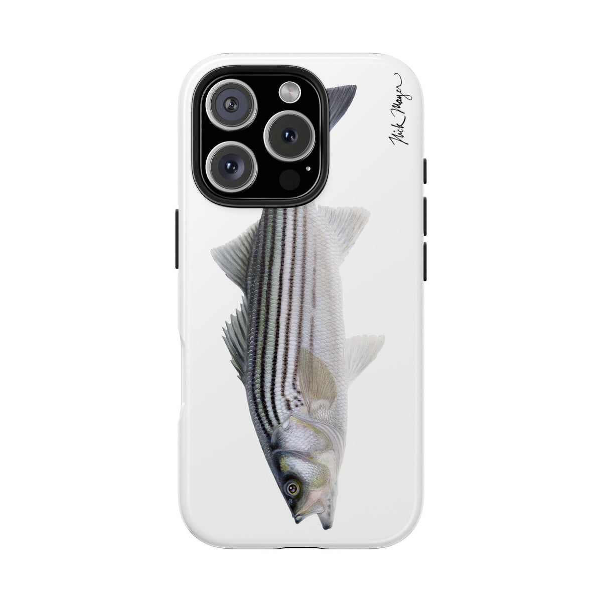 Schoolie Striper White Phone Case (iPhone) Printify