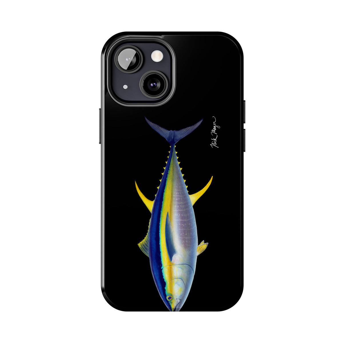 Yellowfin Tuna Black Phone Case (iPhone) Printify