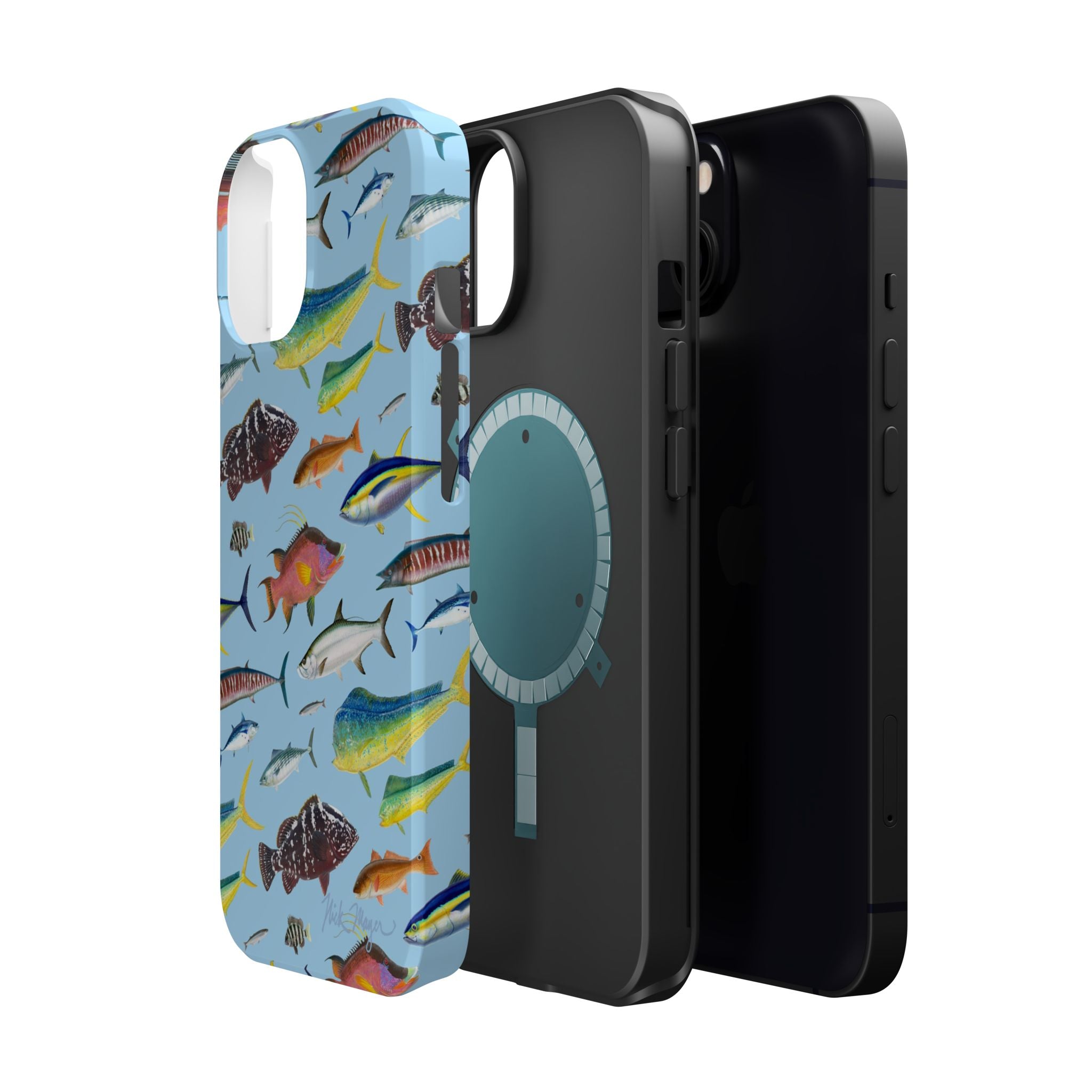 Southern Offshore Fish Blue MagSafe iPhone Case